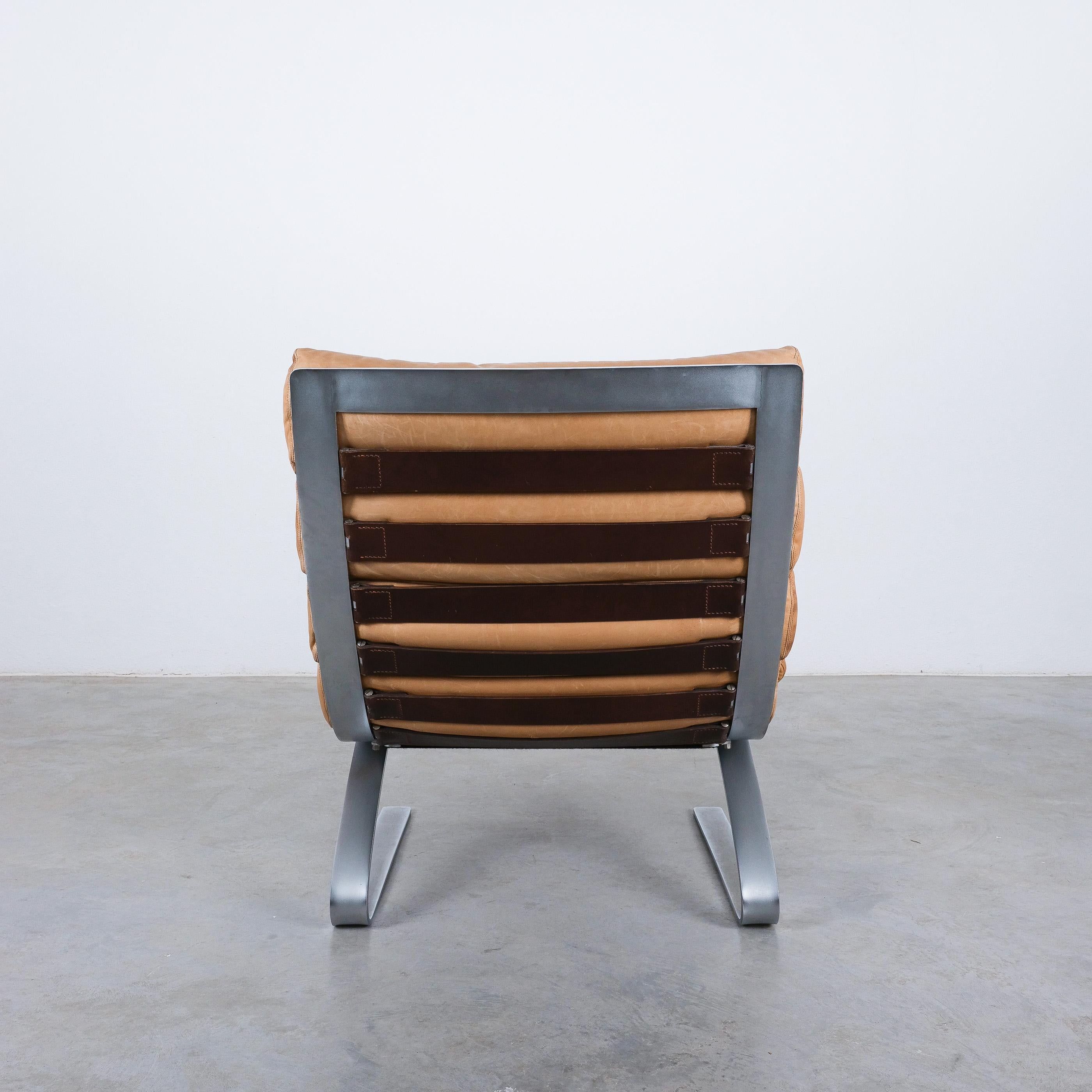 COR Sinus Leather Lounge Chair by Reinhold Adolf & Hans-Jürgen Schröpfer, 1976 For Sale 7