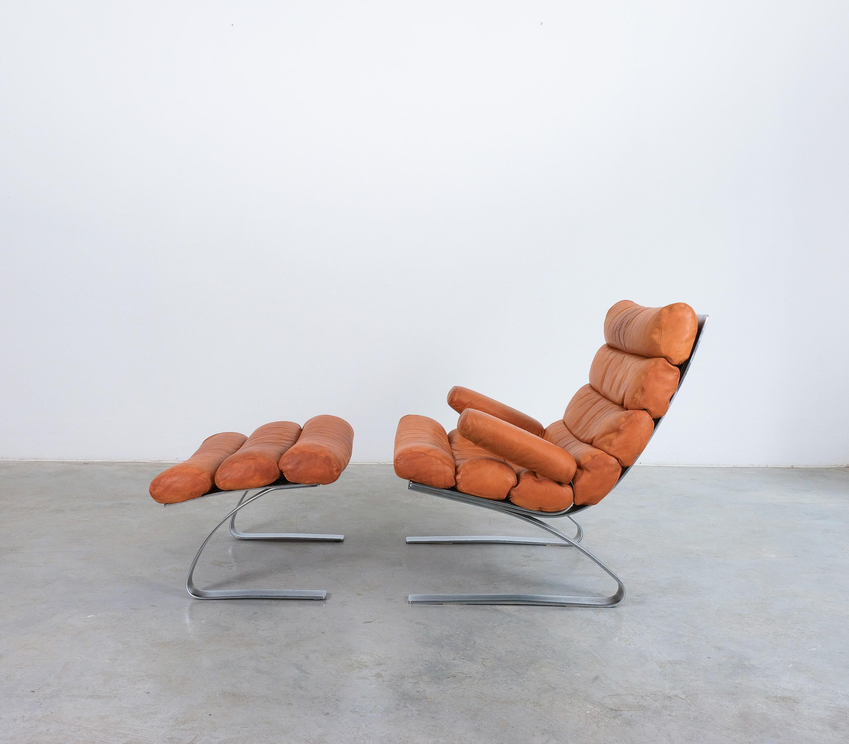 COR Sinus Leather Lounge Chair by Reinhold Adolf & Hans-Jürgen Schröpfer, 1976 1