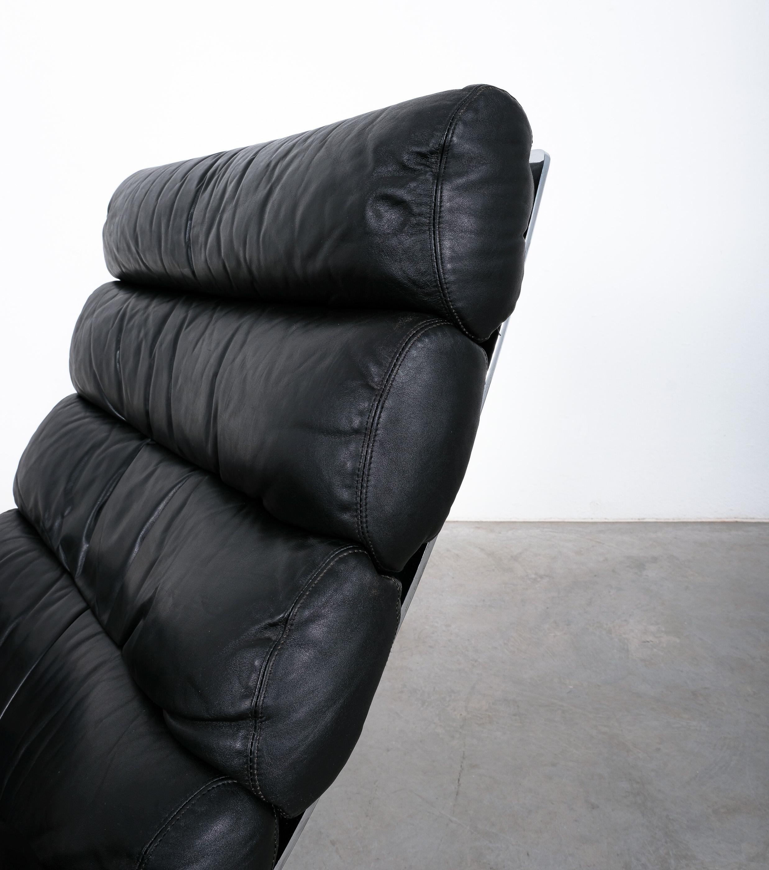 Late 20th Century COR Sinus Leather Lounge Chair by Reinhold Adolf & Hans-Jürgen Schröpfer, 1976