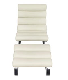 COR Sinus Leather Lounge Chair with Ottoman