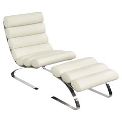 COR Sinus Leather Lounge Chair with Ottoman 