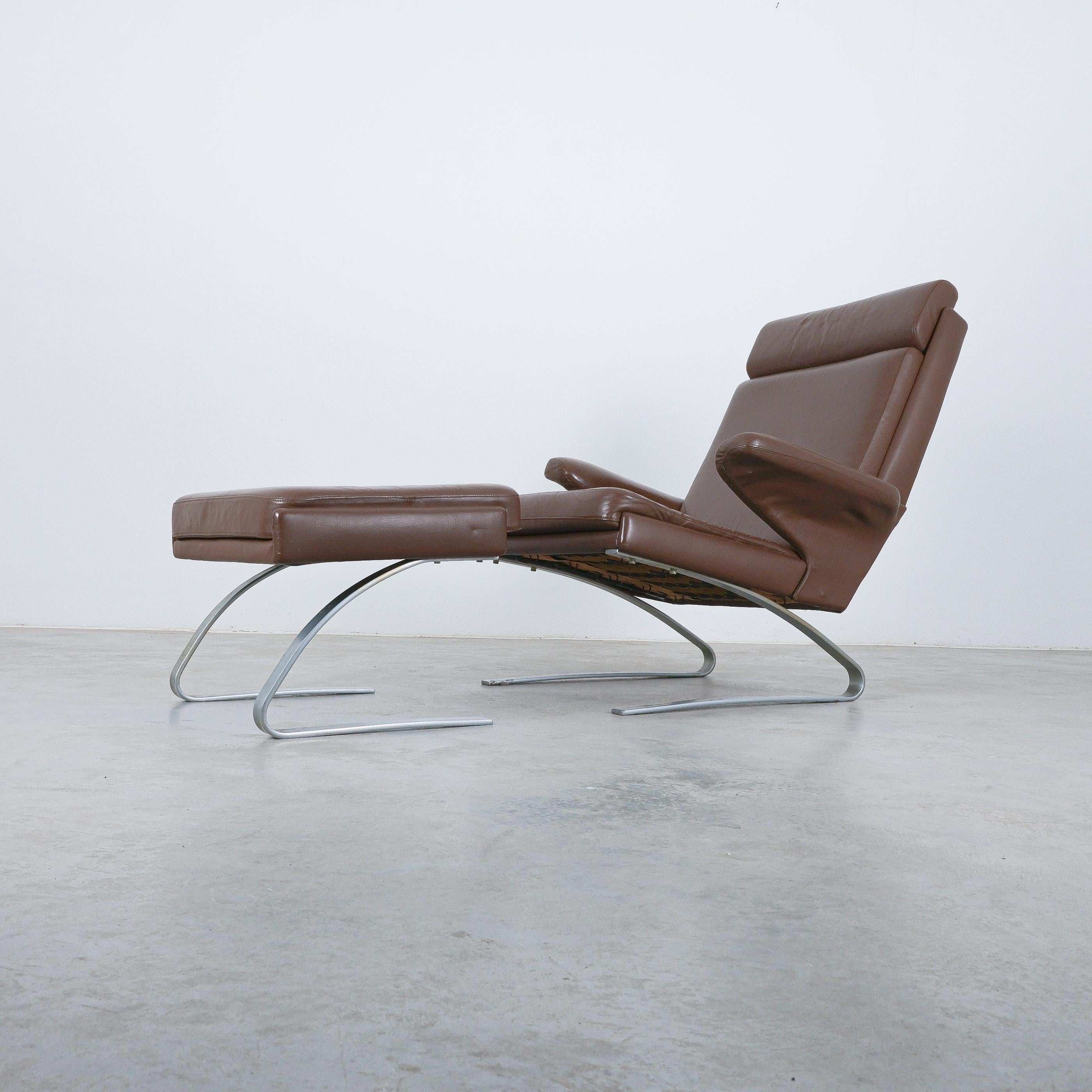 COR Swing Leather Lounge Chair by Reinhold Adolf & Hans-Jürgen Schröpfer, 1976 For Sale 6