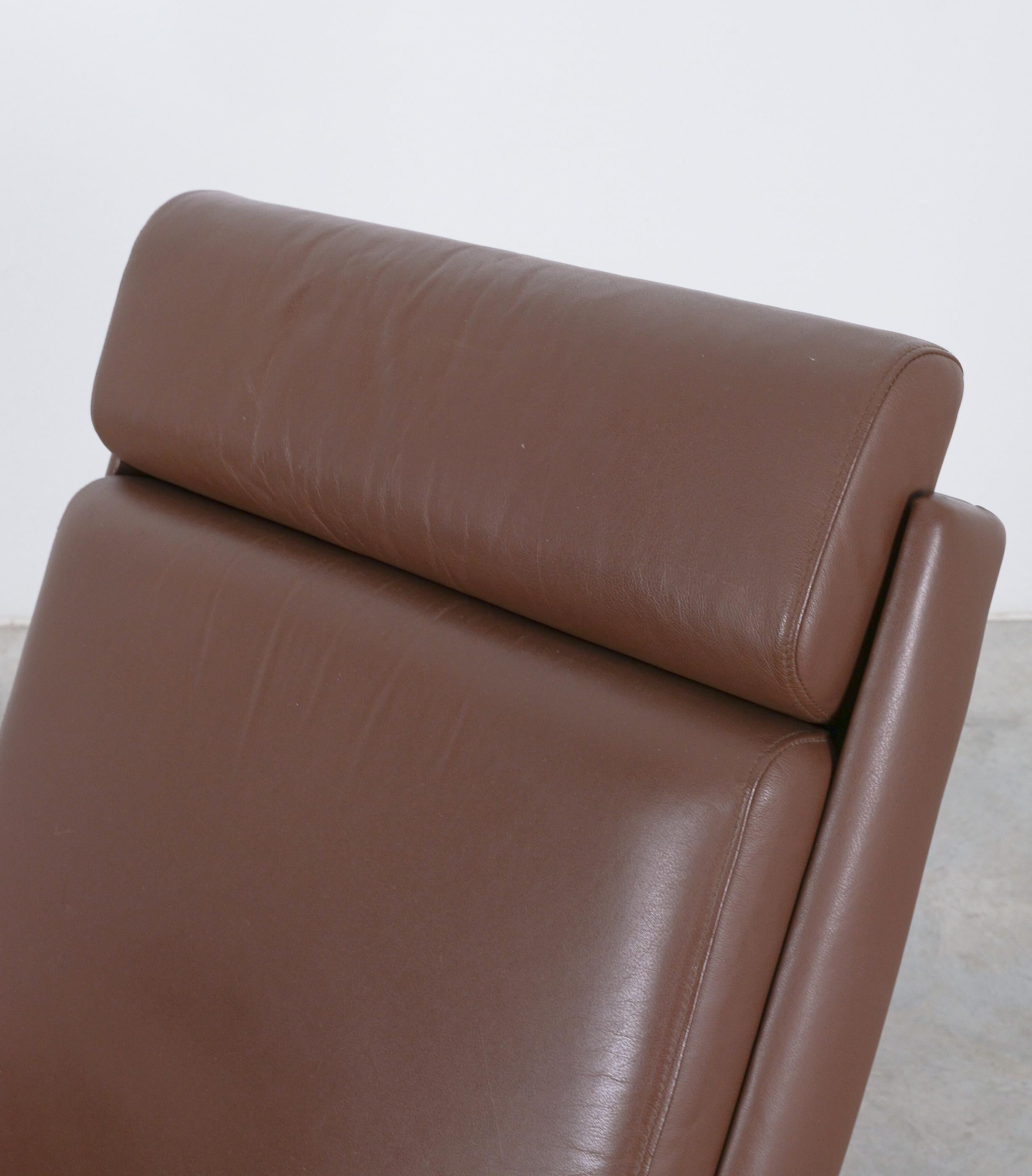 COR Swing Leather Lounge Chair by Reinhold Adolf & Hans-Jürgen Schröpfer, 1976 For Sale 1