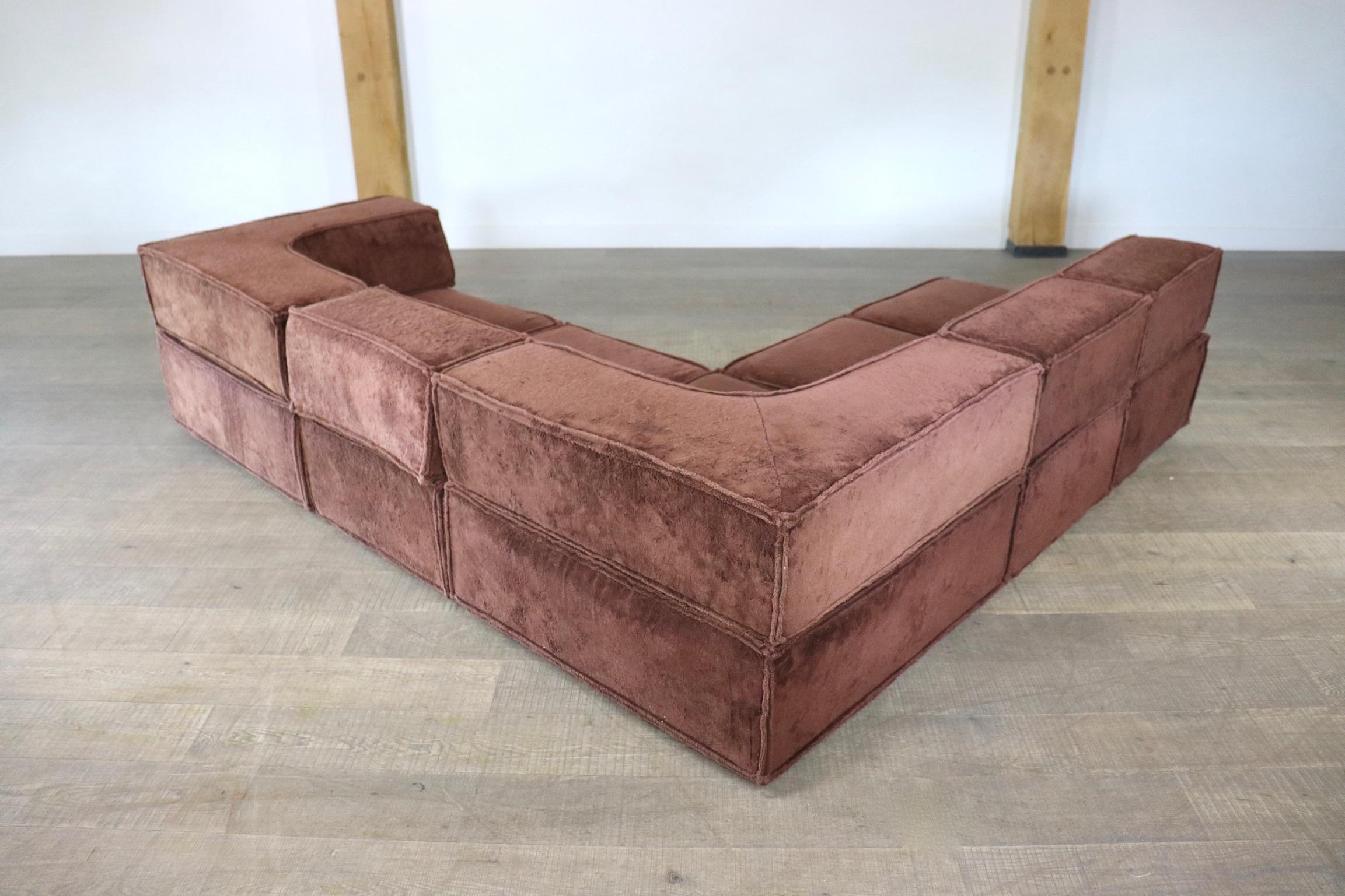 COR Trio Brown Modular Sofa by Team Form AG, 1970s 5