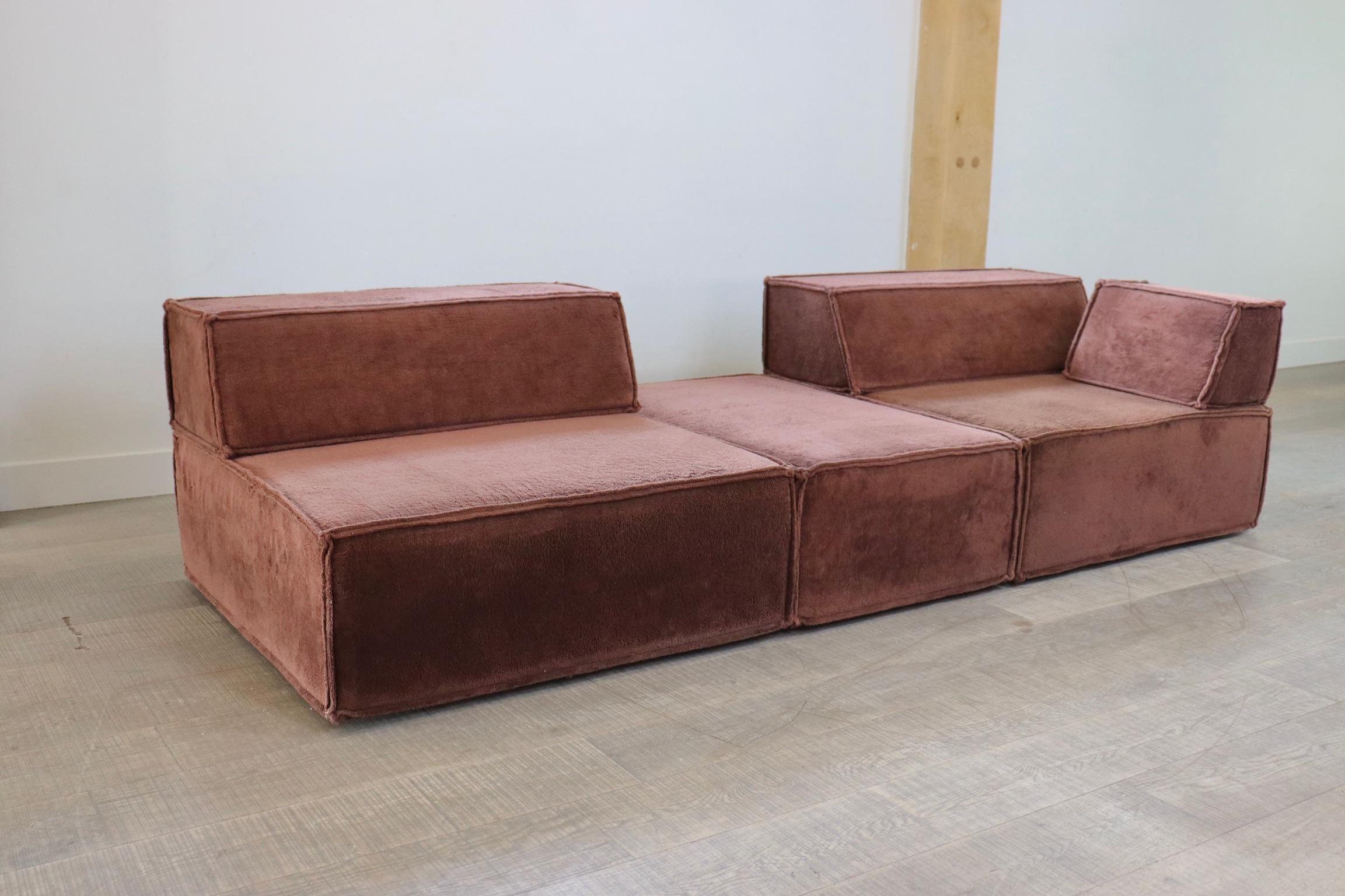 COR Trio Brown Modular Sofa by Team Form Ag, 1970s 6