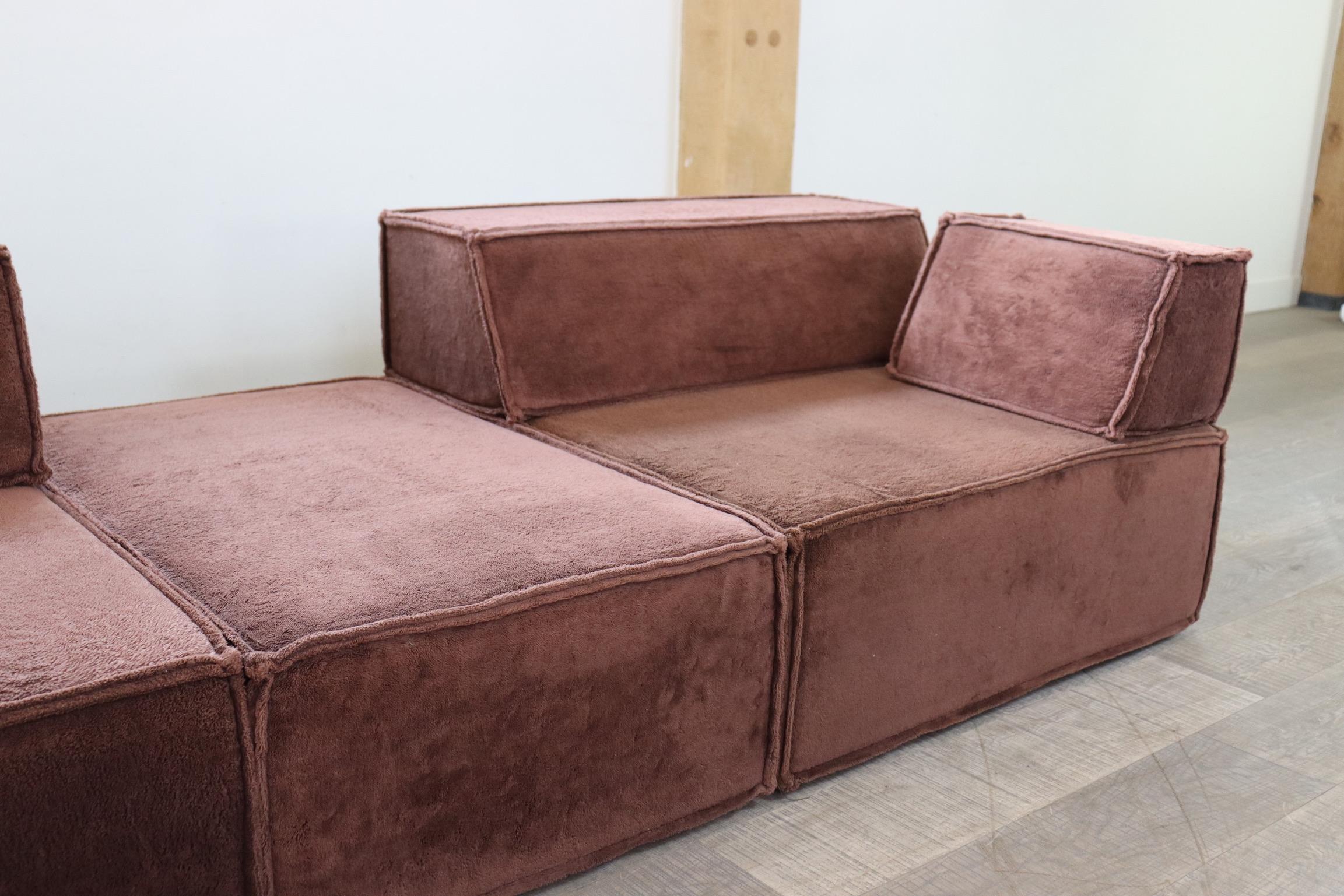 COR Trio Brown Modular Sofa by Team Form Ag, 1970s 7