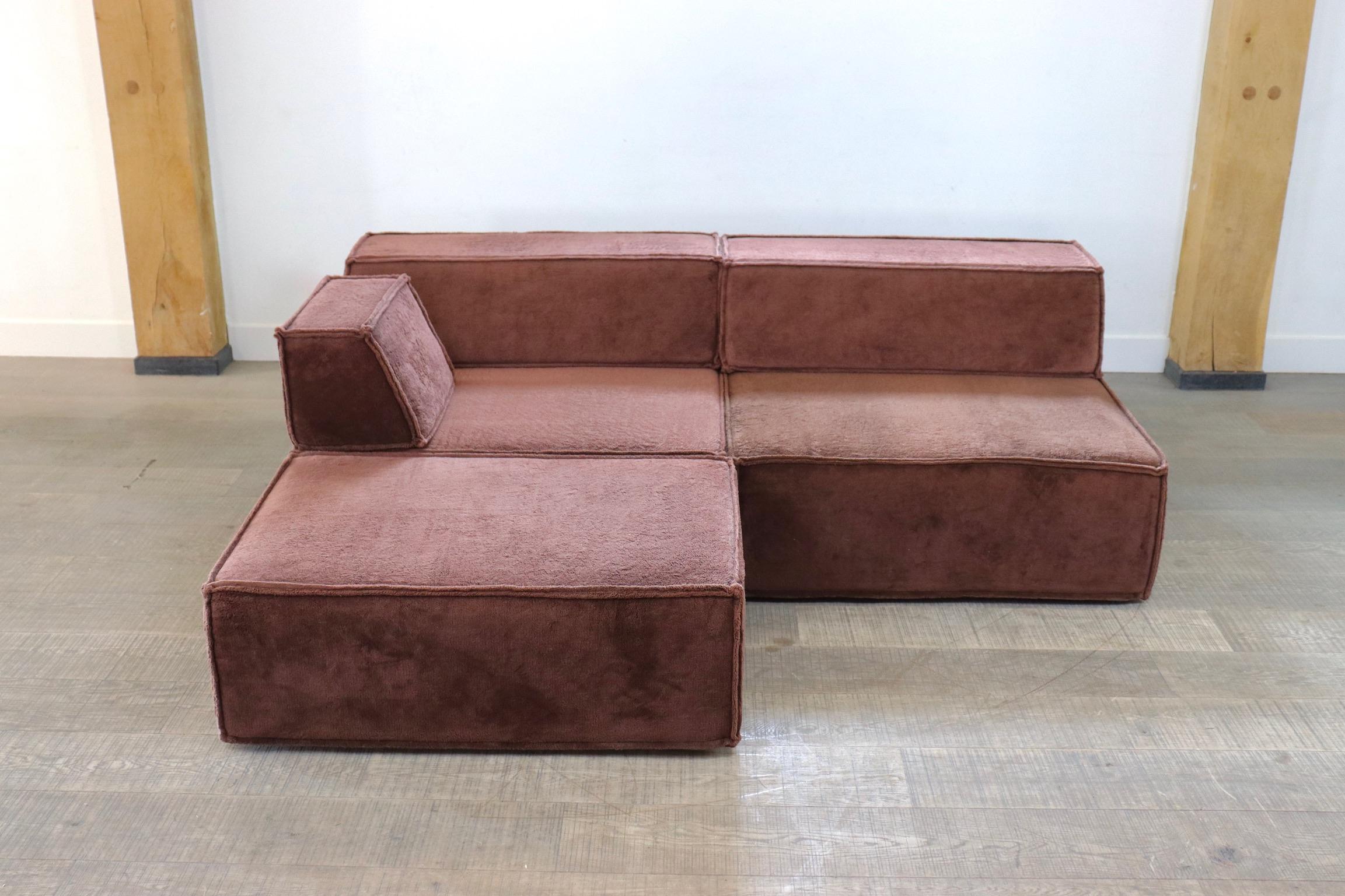 COR Trio Brown Modular Sofa by Team Form Ag, 1970s 1