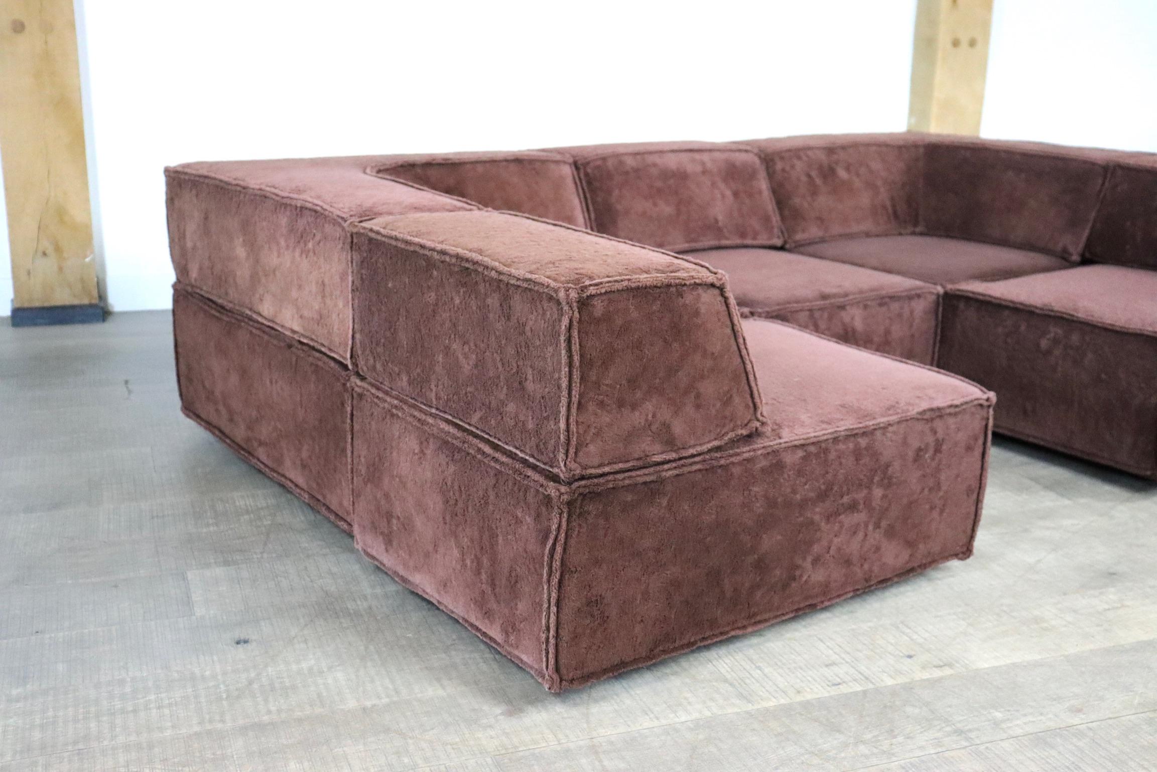 COR Trio Brown Modular Sofa by Team Form AG, 1970s 1