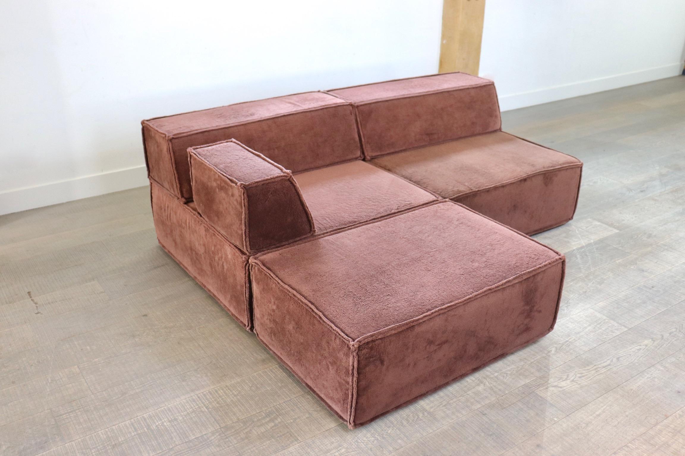 COR Trio Brown Modular Sofa by Team Form Ag, 1970s 2