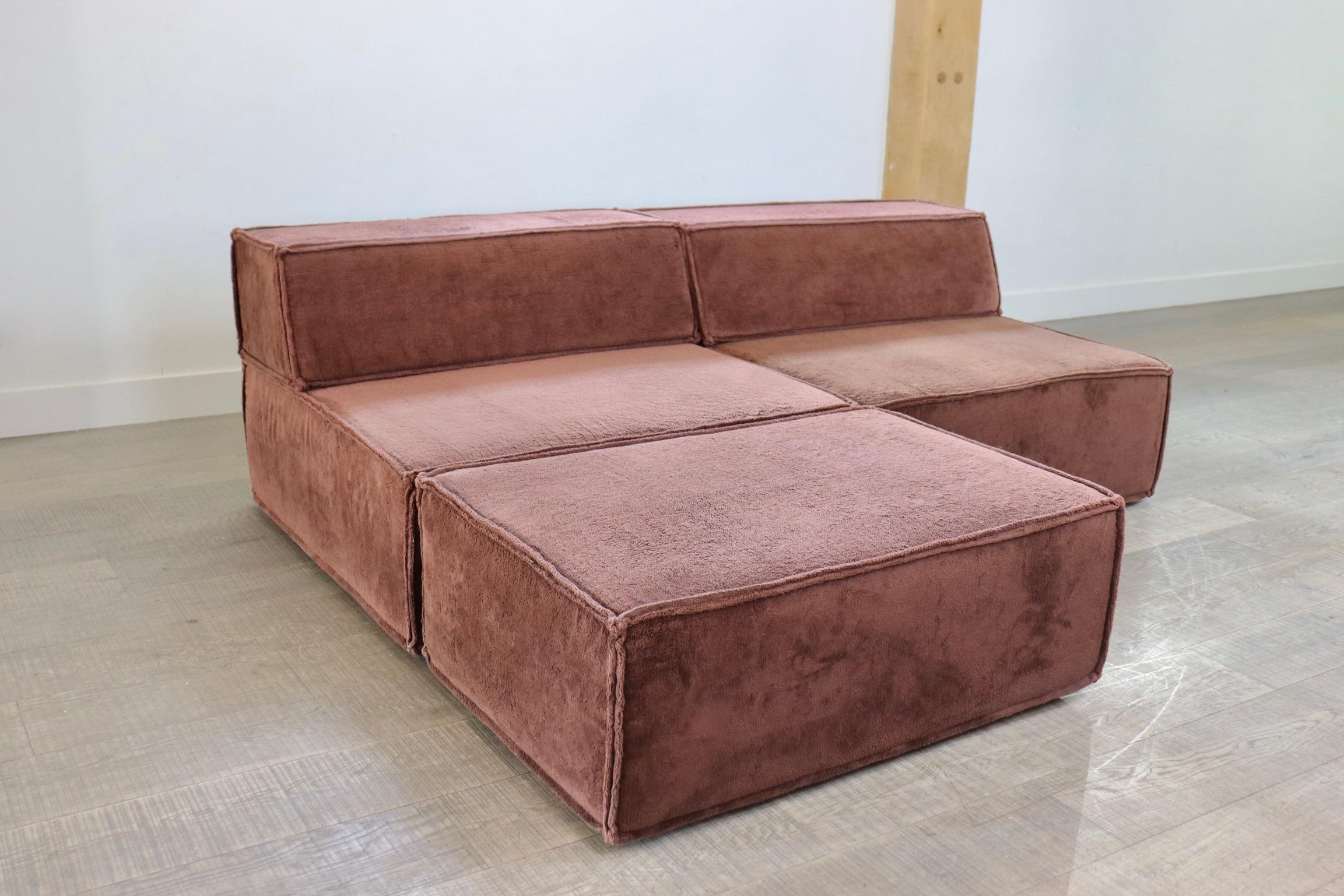 COR Trio Brown Modular Sofa by Team Form Ag, 1970s 3