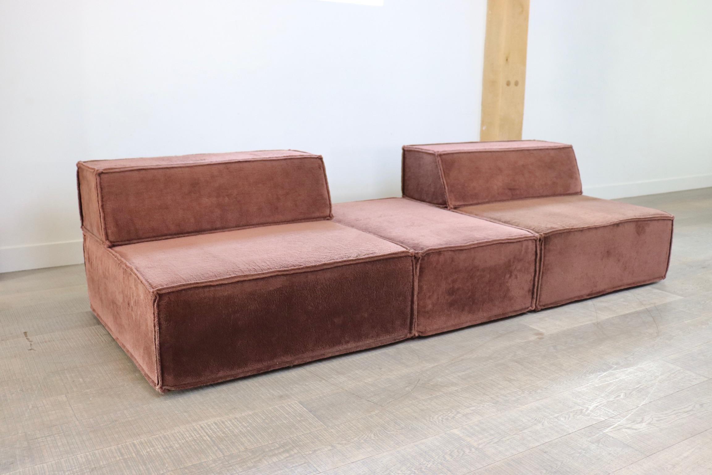 COR Trio Brown Modular Sofa by Team Form Ag, 1970s 4