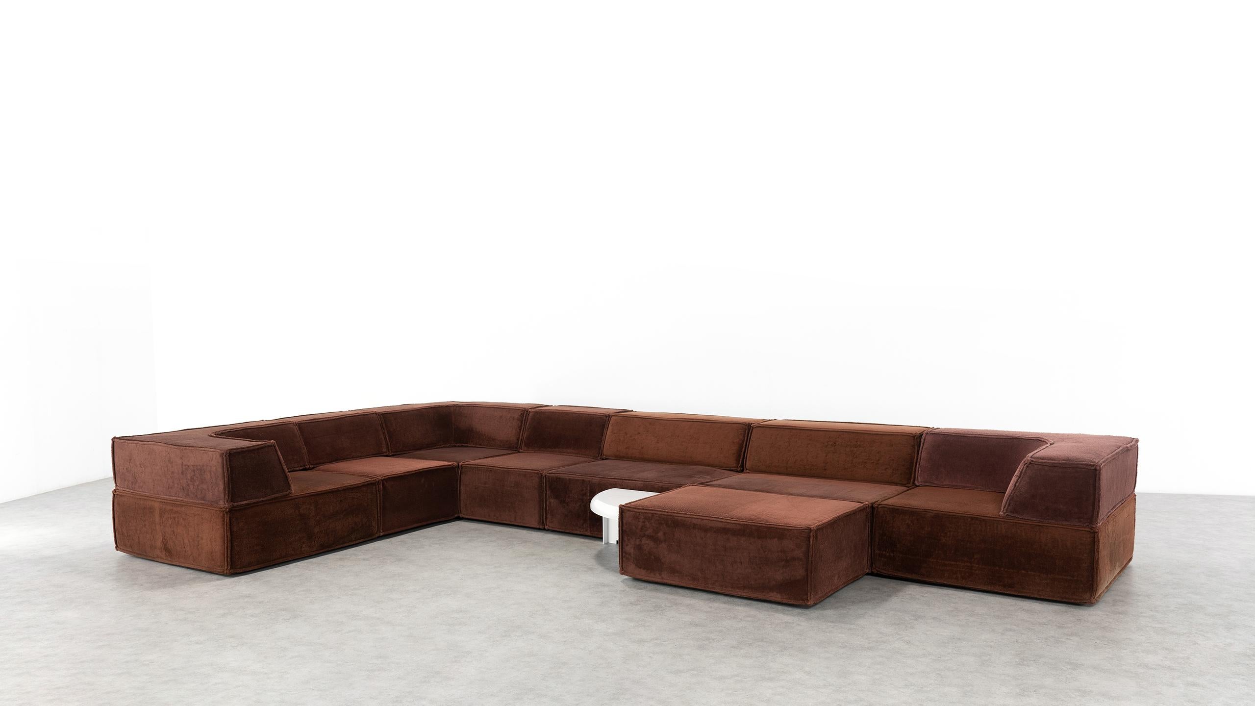 COR Trio Modular Sofa, Giant Landscape in Chocolate Brown, 1972 by Team Form AG 11