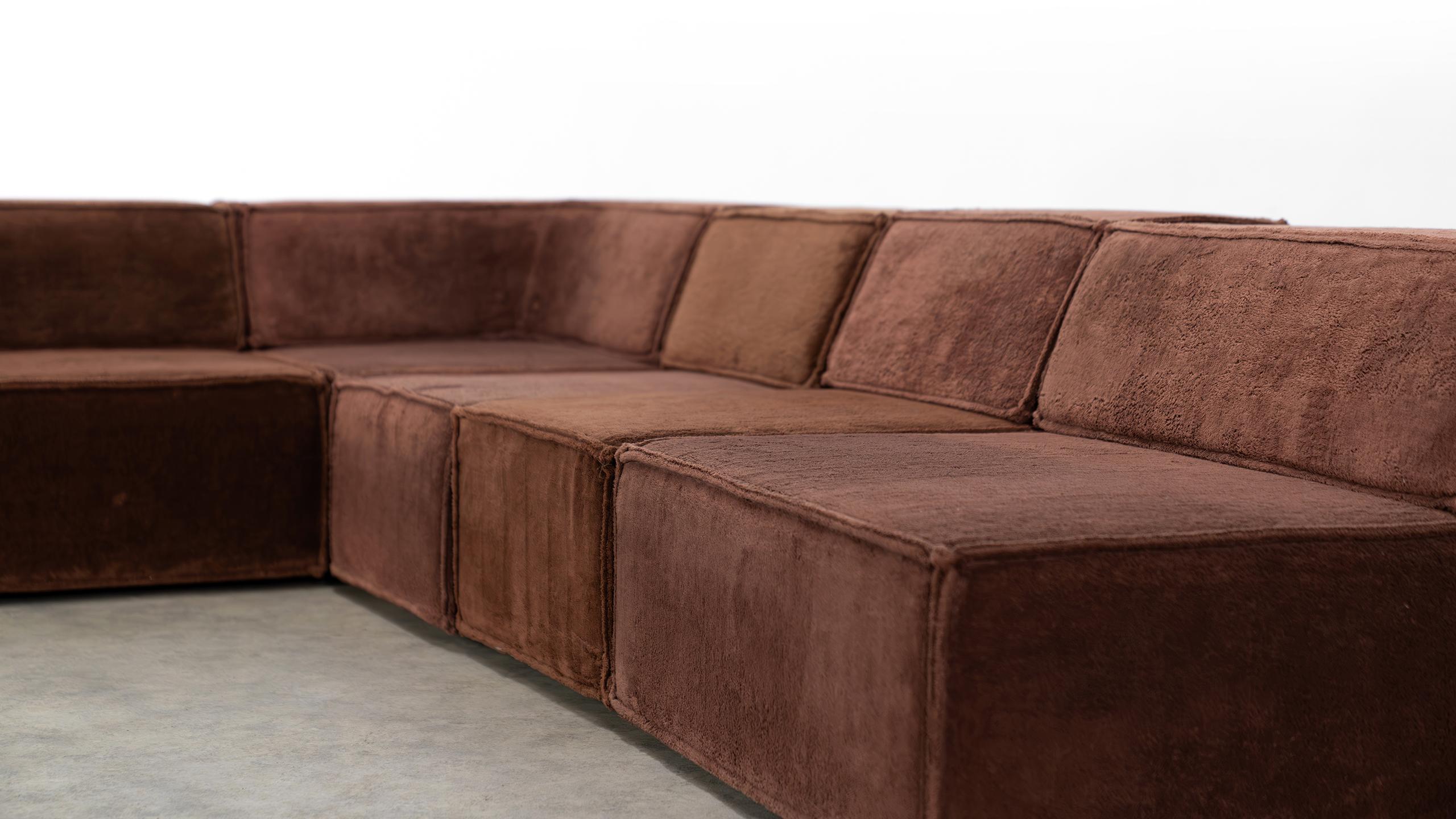 Cor Trio Modular Sofa Giant Landscape Brown Chocolate 1972 by Team Form AG 3