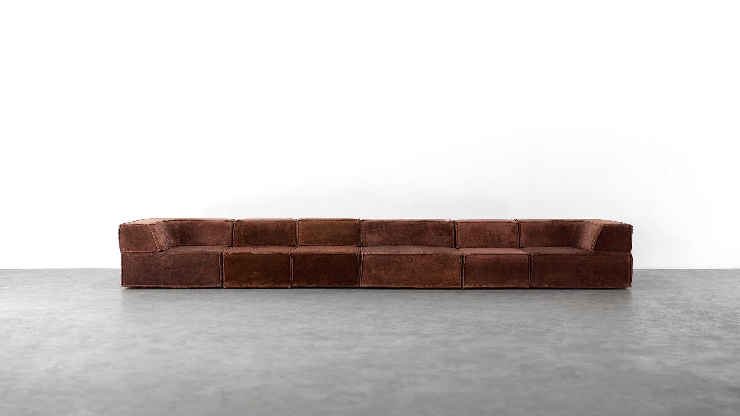 Cor Trio Modular Sofa Giant Landscape Brown Chocolate 1972 von Team Form AG im Angebot 1