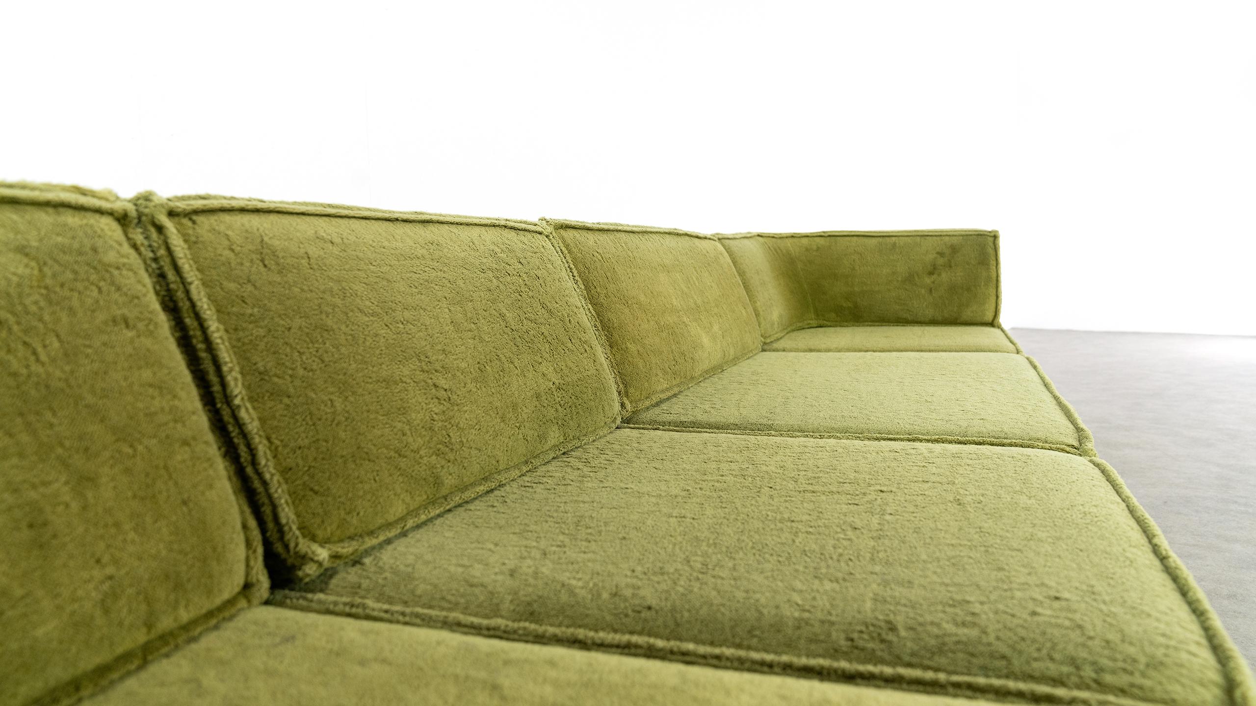 COR Trio Modular Sofa, Giant Landscape in Green, 1972 by Team Form Ag, Swiss 10