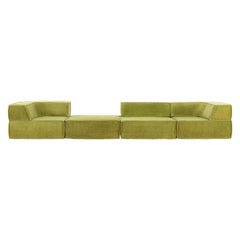 COR Trio Modular Sofa, Giant Landscape in Green, 1972 by Team Form Ag, Swiss