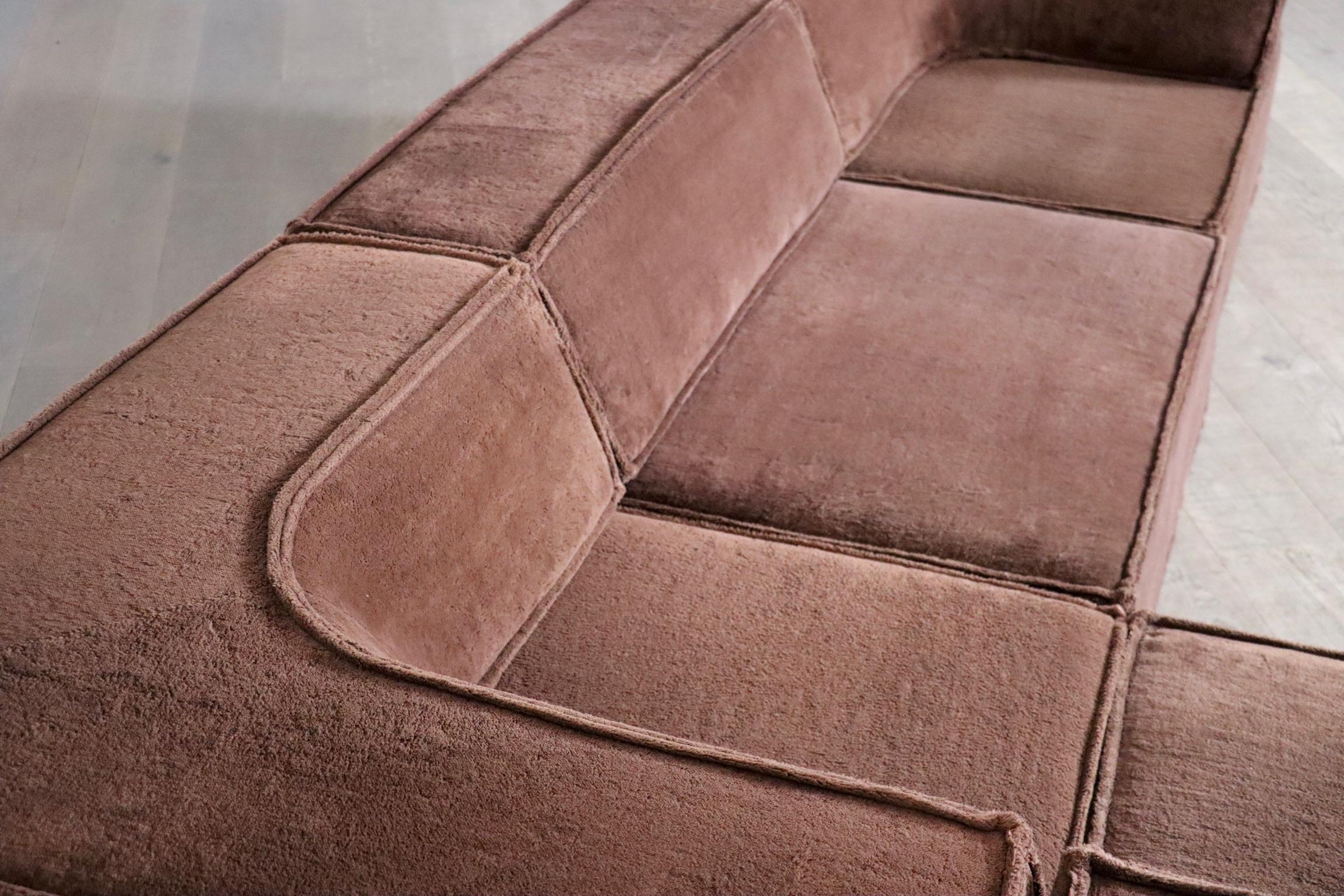COR Trio Modular Sofa In Brown Teddy By Team Form AG, 1970s In Good Condition In ABCOUDE, UT