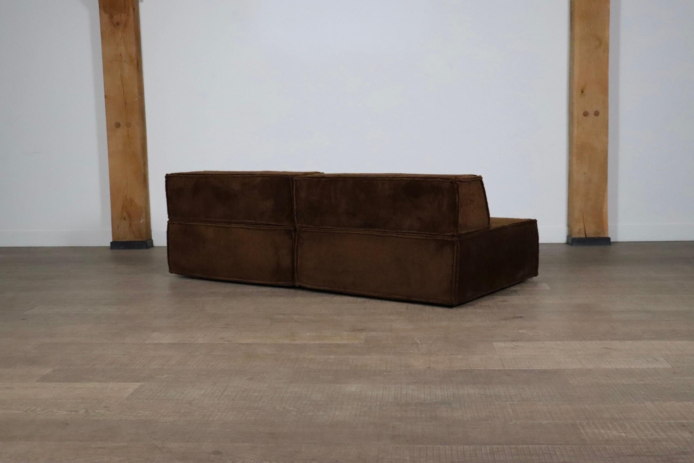 COR Trio Modular Sofa In Brown Teddy By Team Form AG, 1970s finales del siglo XX en venta