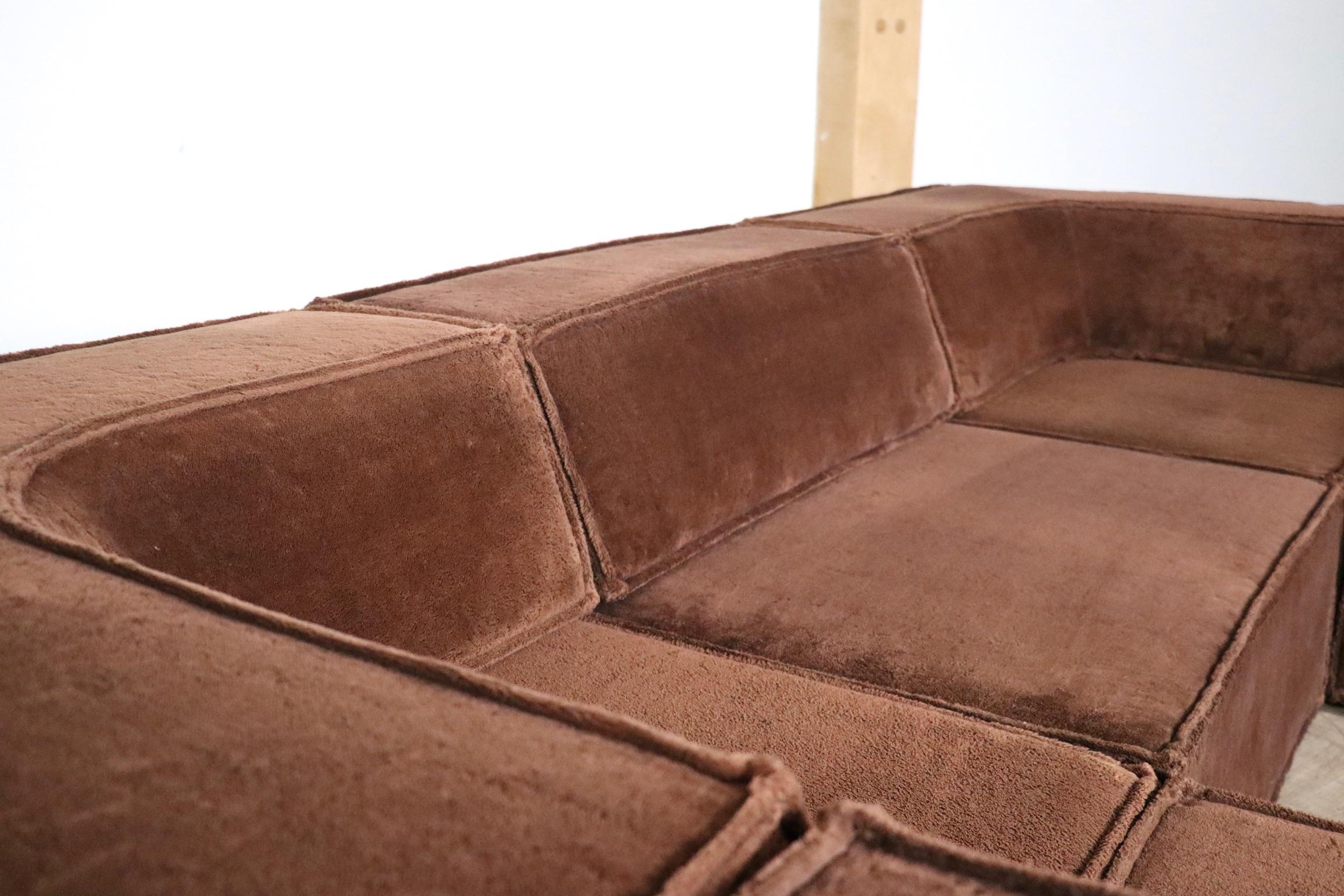COR Trio Modular Sofa In Brown Teddy By Team Form AG, 1970s 1