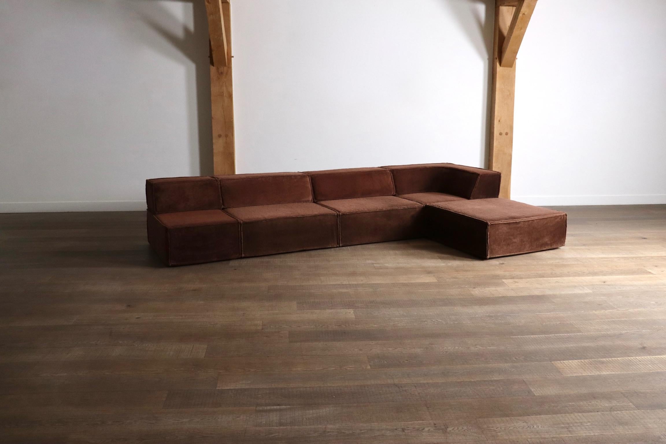 Sofá modular COR Trio en Teddy Brown By Team Form AG, Años 70 2