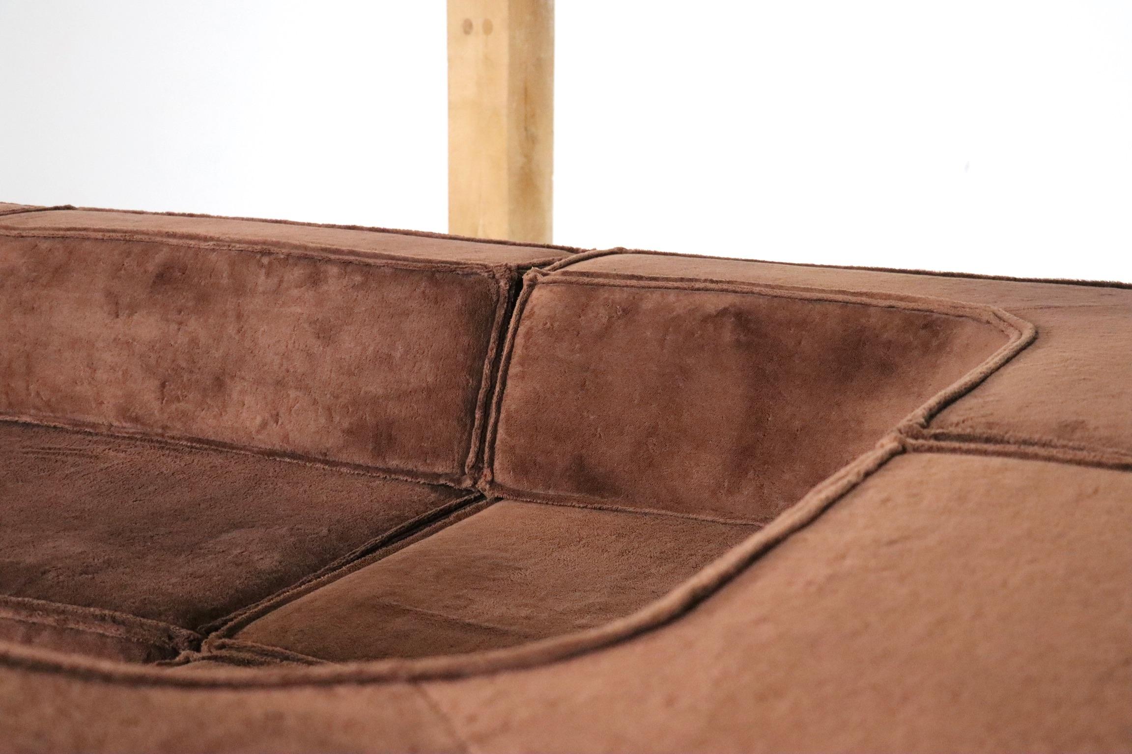 COR Trio Modular Sofa In Brown Teddy By Team Form AG, 1970s 3