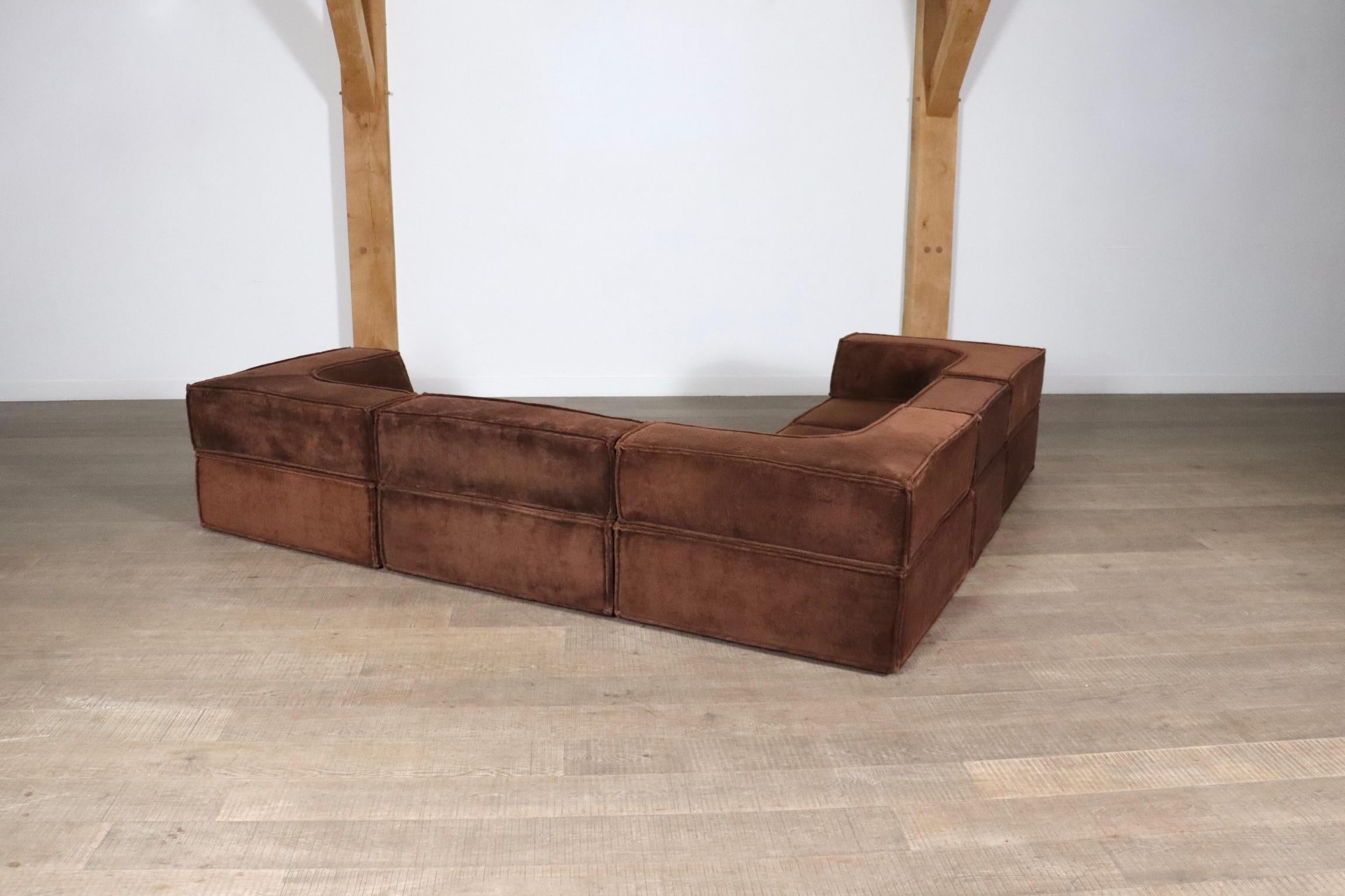 COR Trio Modular Sofa In Brown Teddy By Team Form AG, 1970s 4