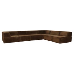 COR Trio Modular Sofa In Brown Teddy By Team Form AG, 1970s