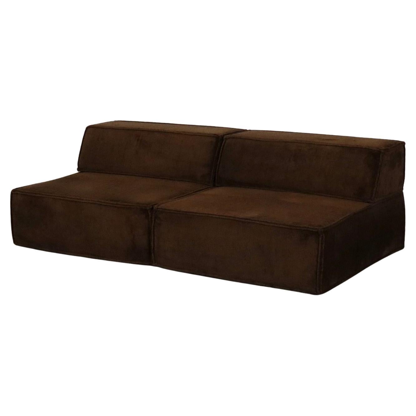 COR Trio Modular Sofa In Brown Teddy By Team Form AG, 1970s en venta
