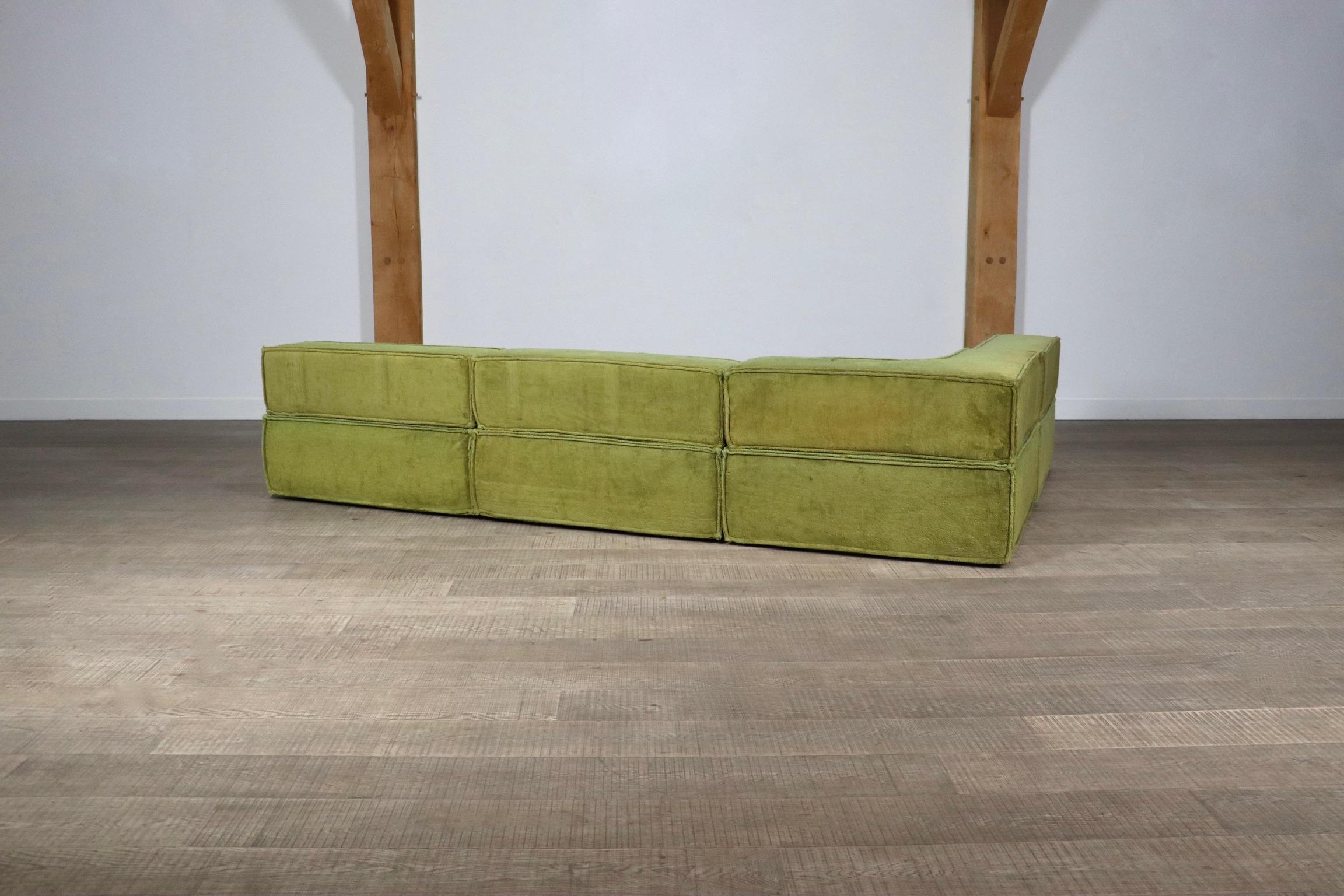 COR Trio Modular Sofa In Green Teddy By Team Form AG, 1970s 5