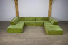 Modulares COR Trio-Sofa aus grünem Teddy von Team Form AG, 1970er Jahre