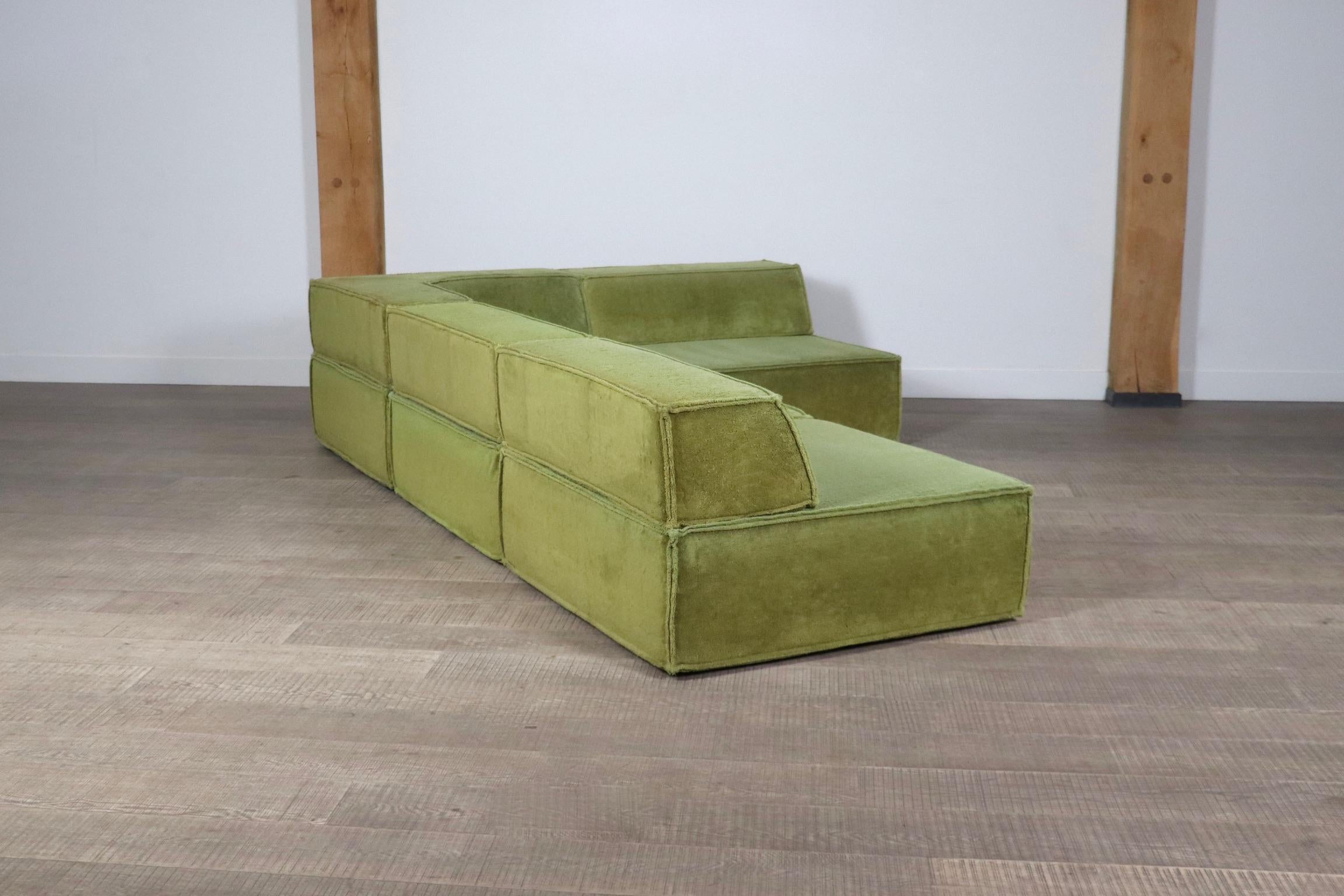 COR Trio Modular Sofa In Green Teddy By Team Form AG, 1970s 4