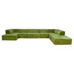COR Trio modular sofa in green teddy by Team Form AG, 1970s