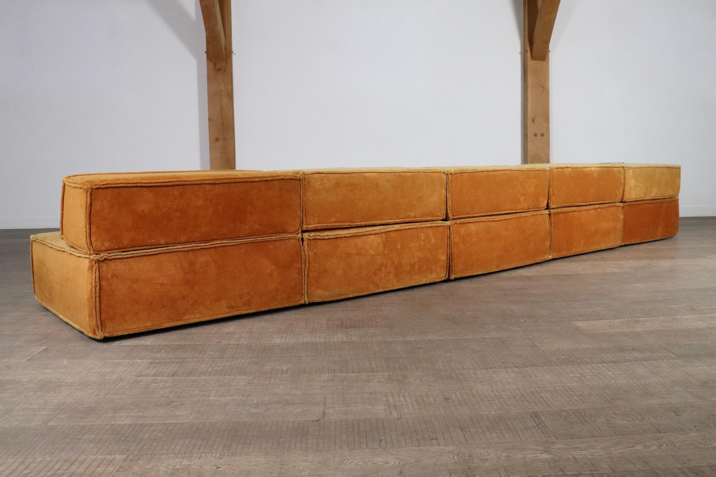 COR Trio Modular Sofa In Orange Teddy By Team Form AG, 1970s 5