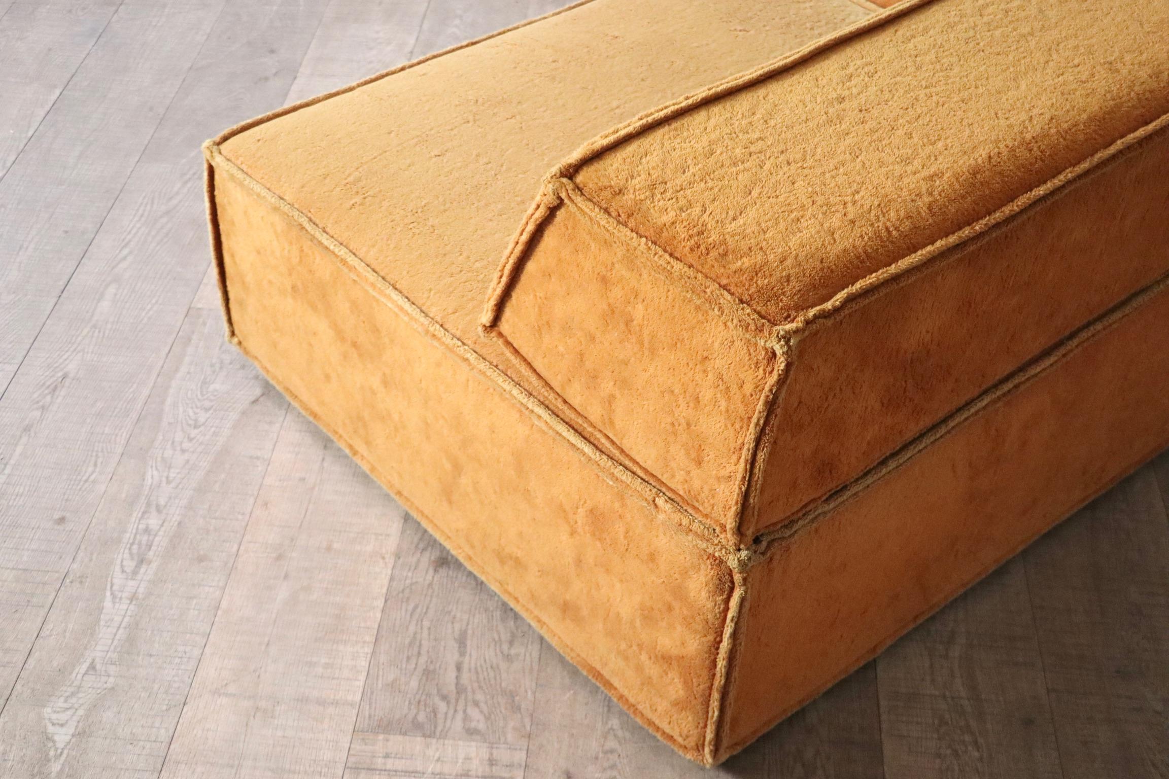 COR Trio Modular Sofa In Orange Teddy By Team Form AG, 1970s In Good Condition In ABCOUDE, UT