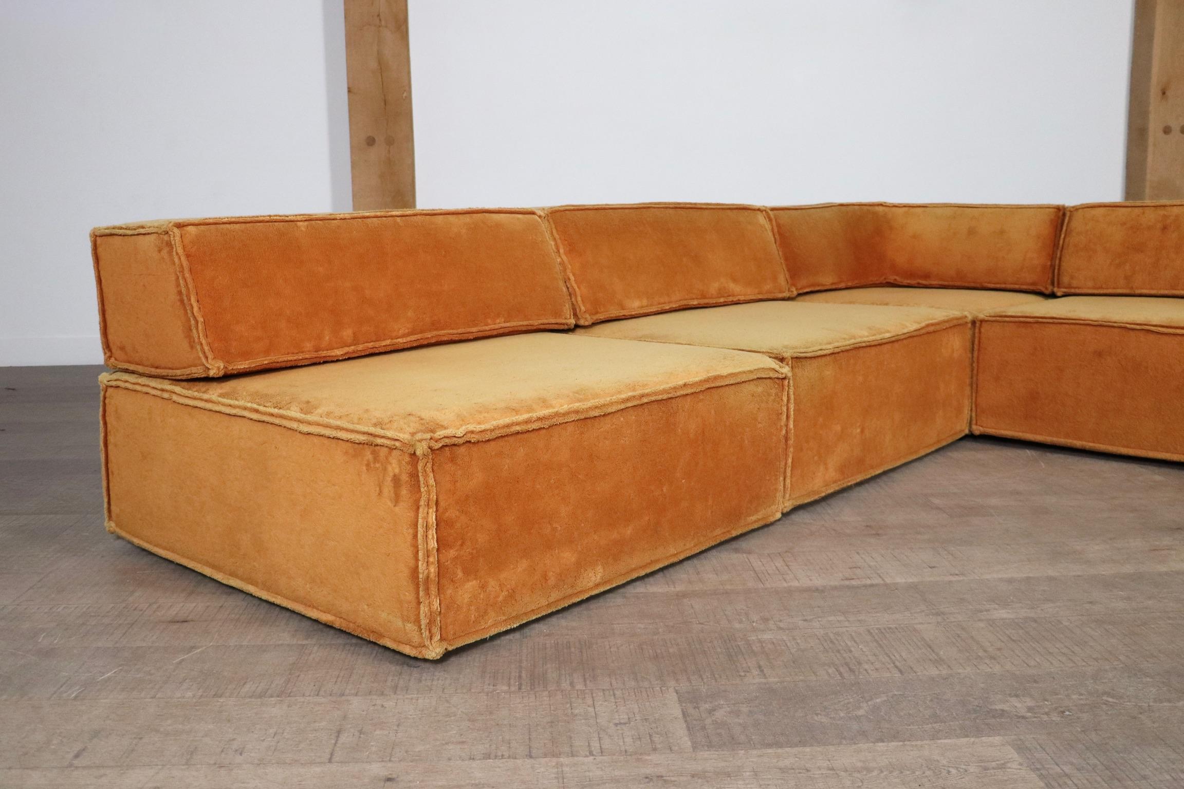 COR Trio Modular Sofa In Orange Teddy By Team Form AG, 1970s 4