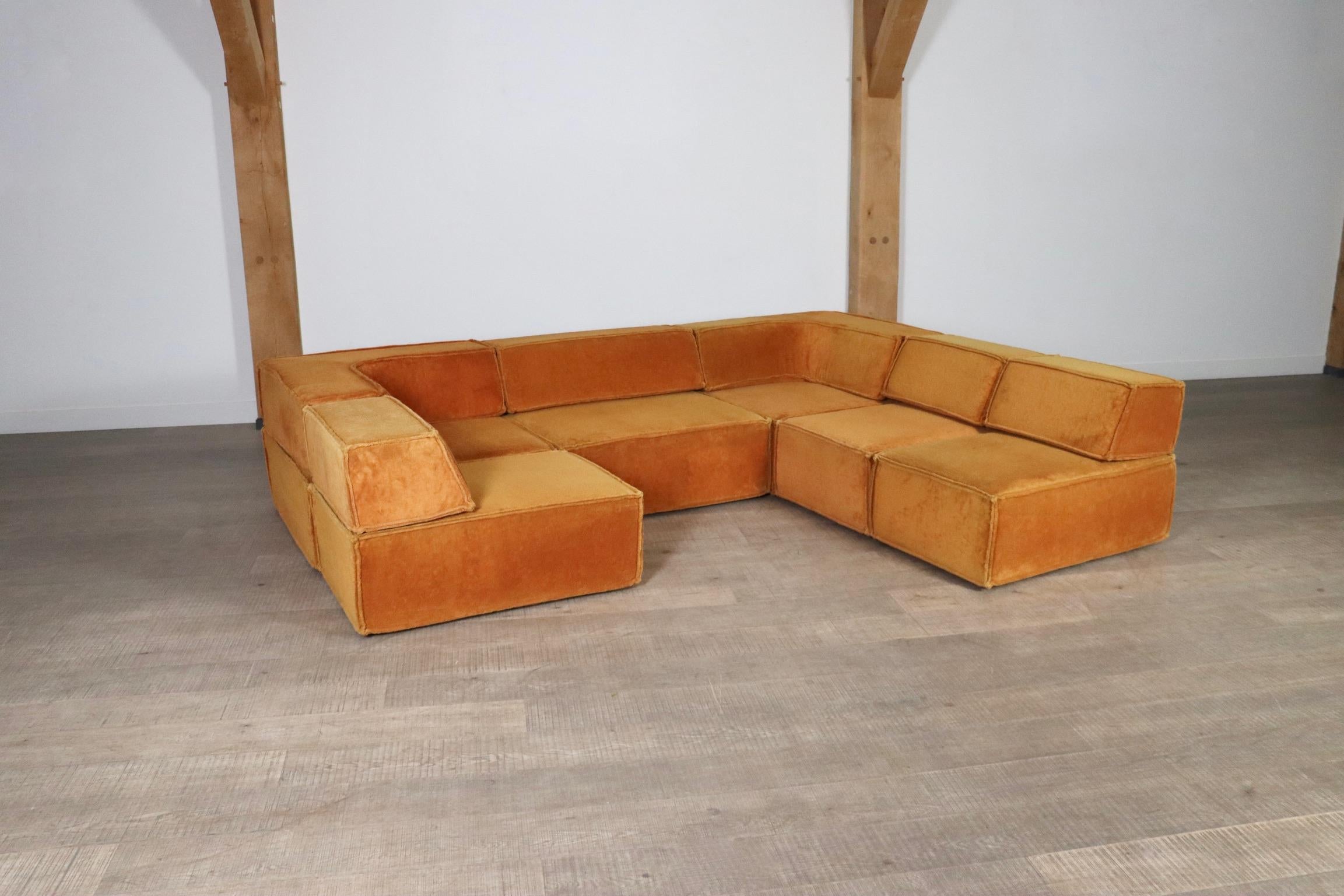 COR Trio Modular Sofa In Orange Teddy By Team Form AG, 1970sc 4