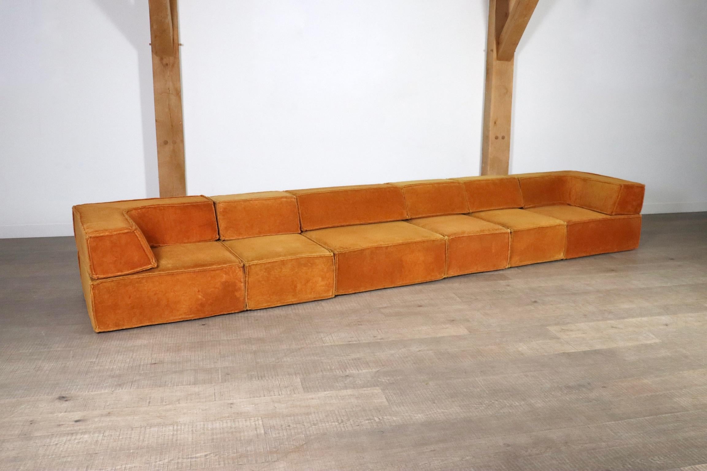 COR Trio Modular Sofa In Orange Teddy By Team Form AG, 1970sc 1