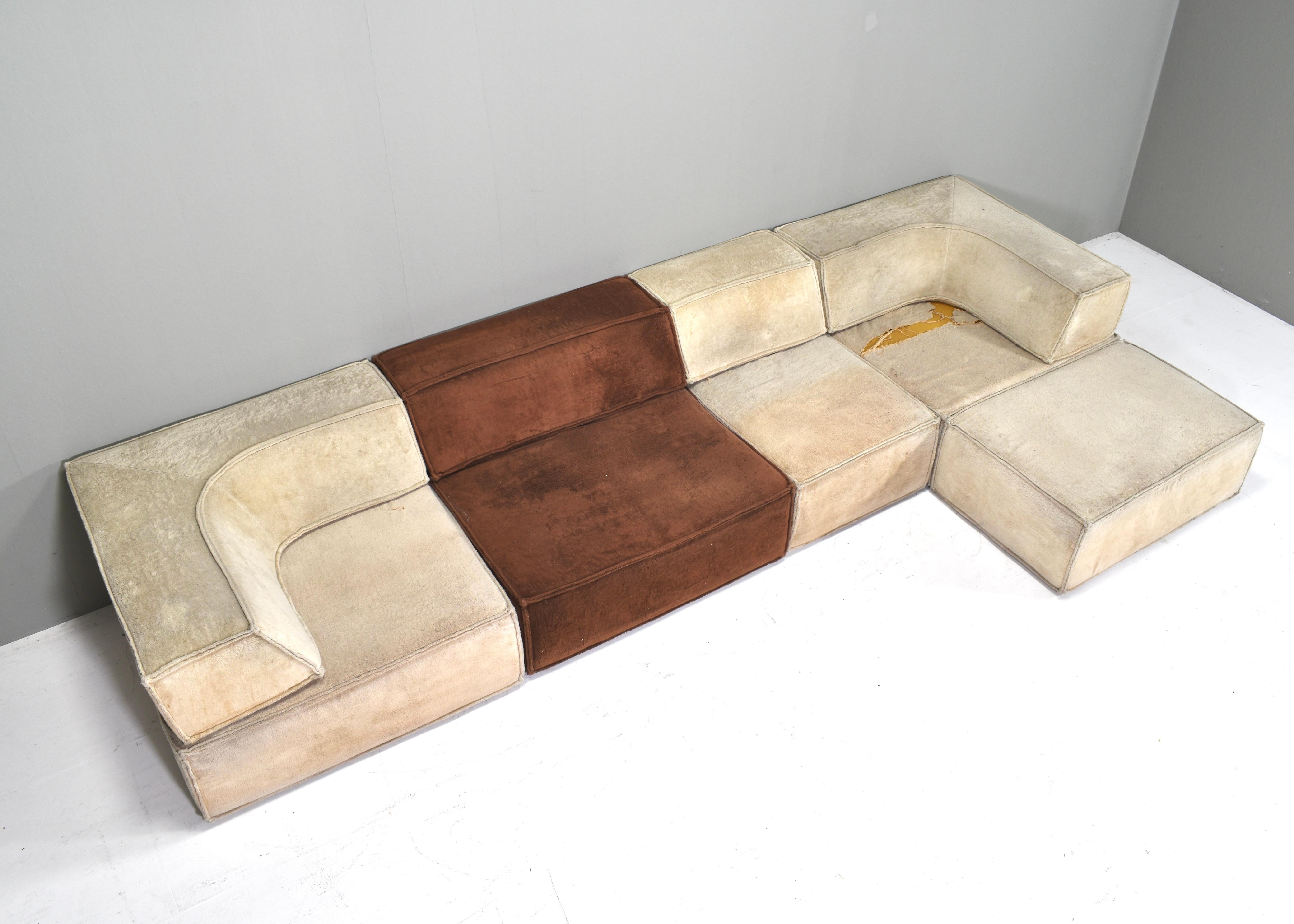 Mid-Century Modern COR Trio Sectional Sofa, Germany / Switzerland, 1972 | NEEDS NEW UPHOLSTERY For Sale