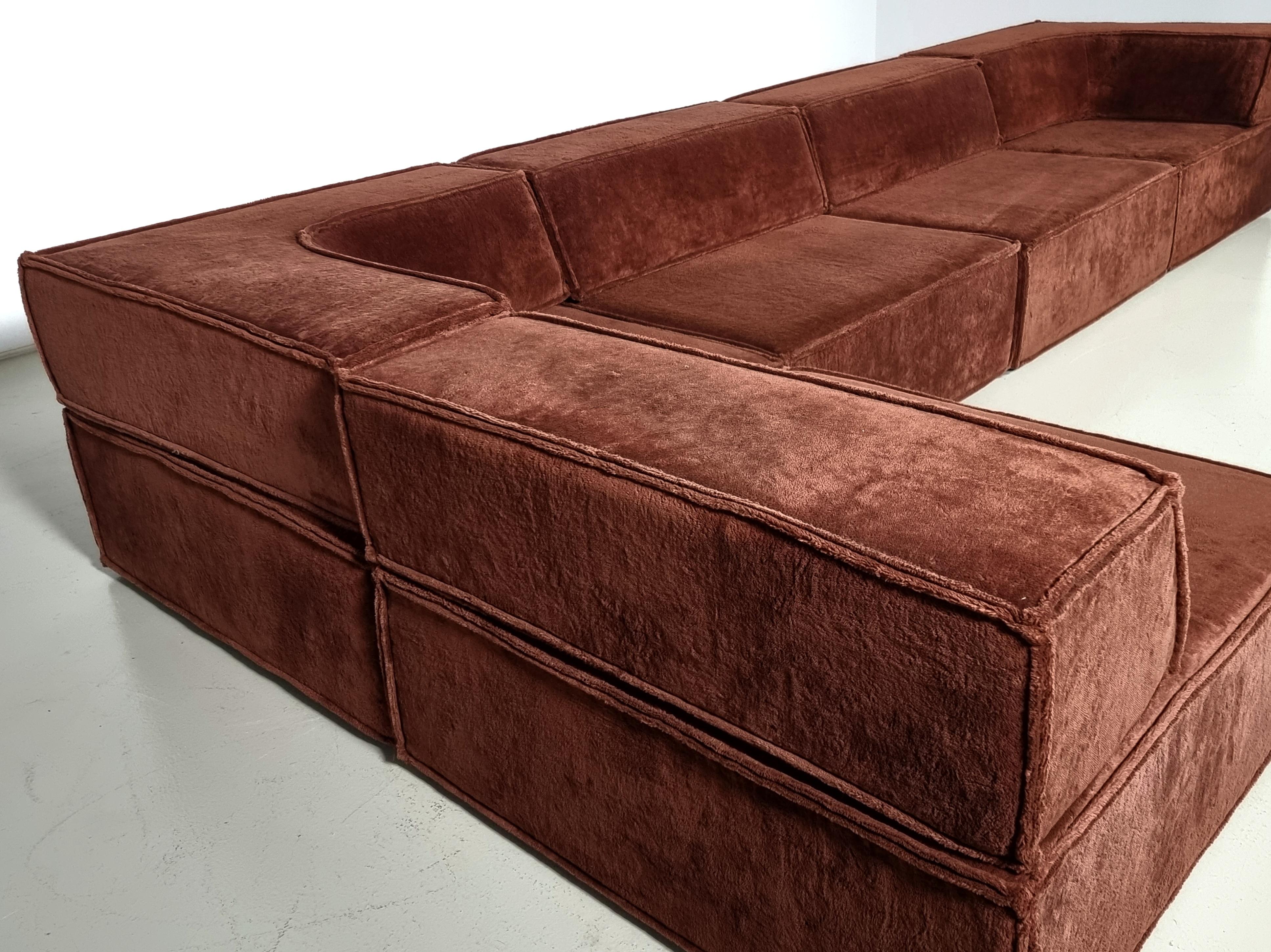COR Trio Sofa by Team Form Ag in brown original fabric, COR Furniture, Germany 3