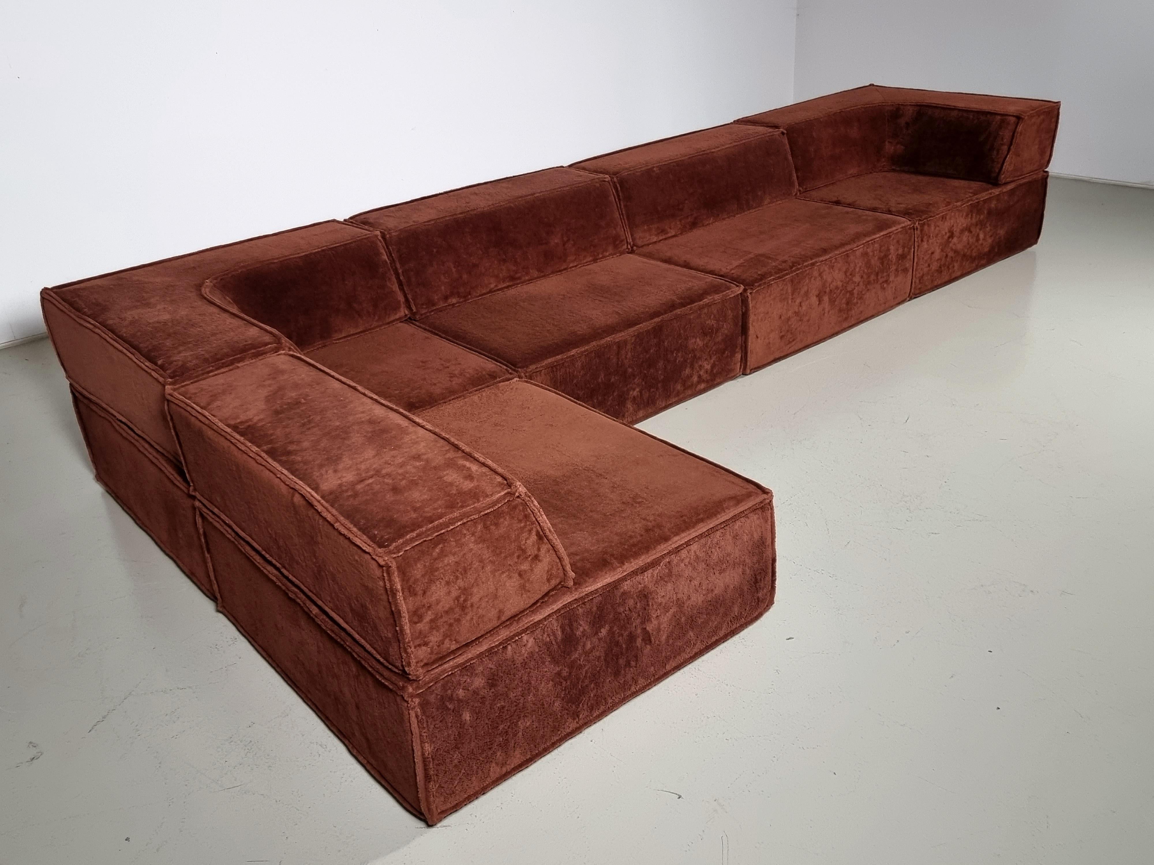 COR Trio Sofa by Team Form Ag in brown original fabric, COR Furniture, Germany 4
