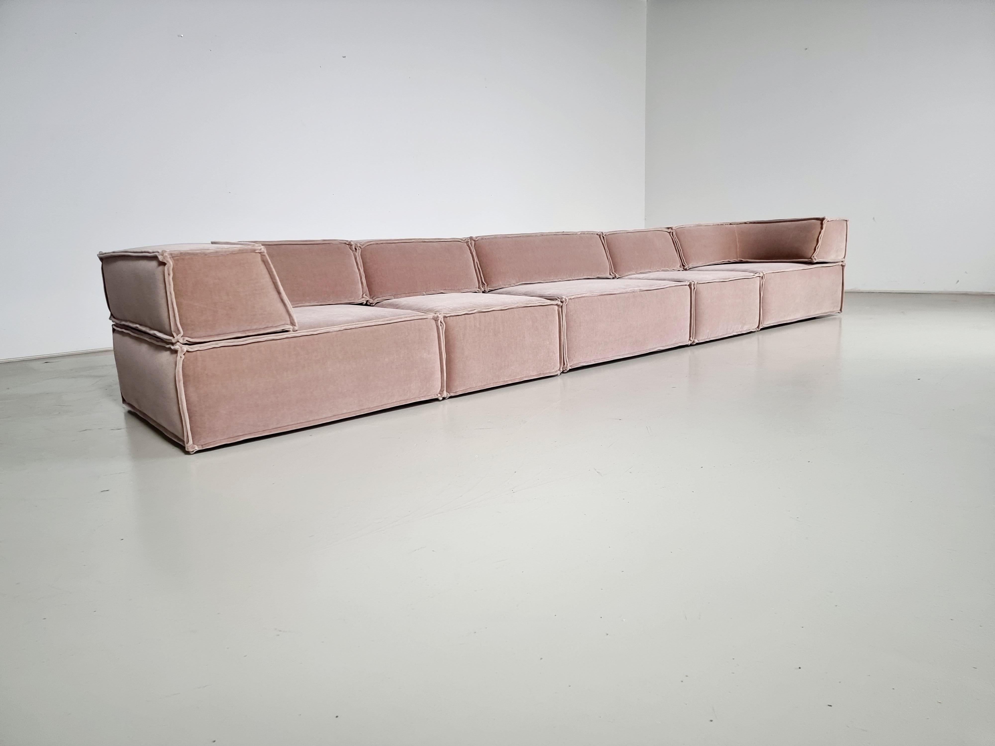 Mohair COR Trio Sofa by Team Form Ag for COR Furniture, Germany, 1970s For Sale