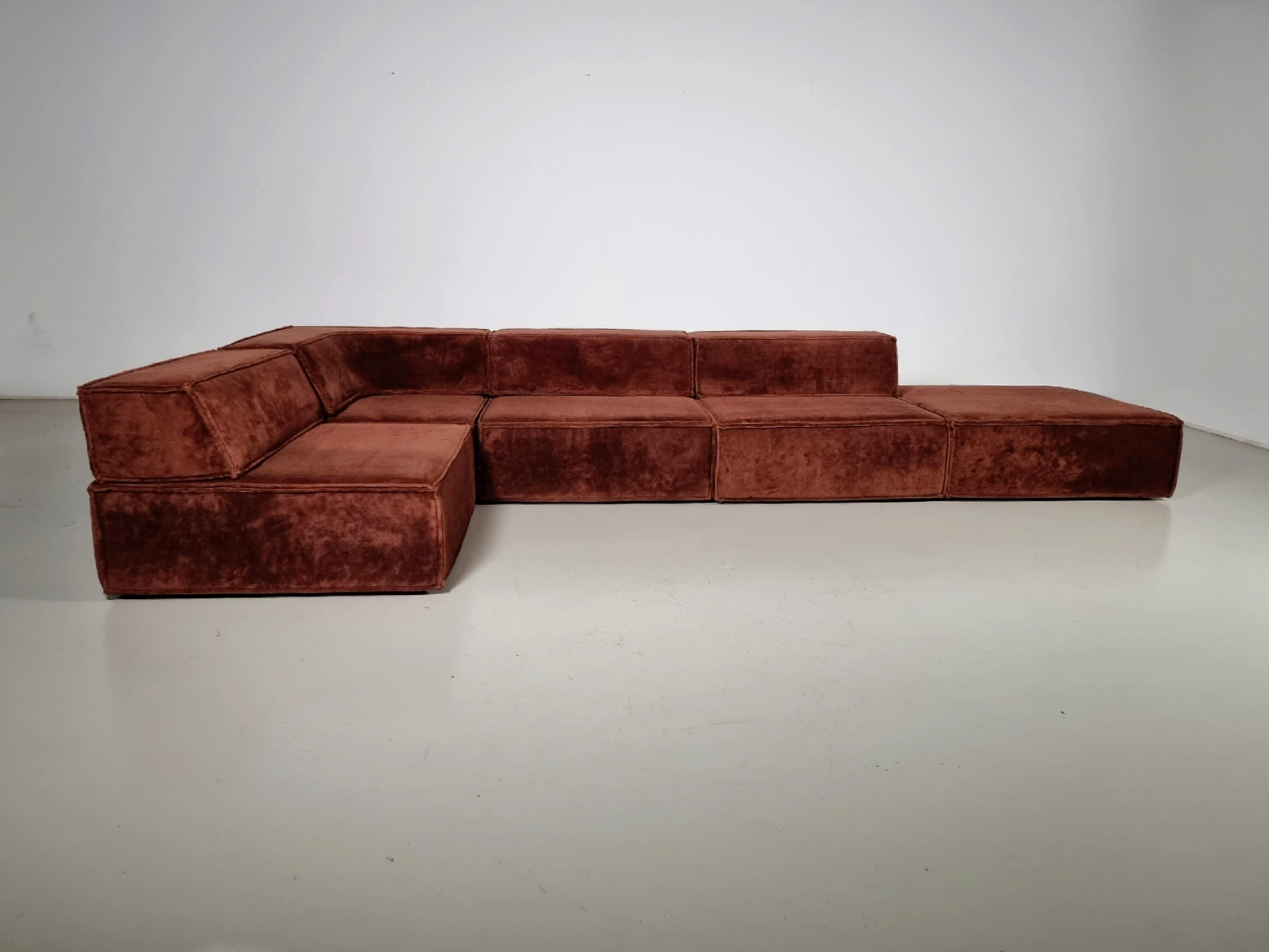 COR Trio Sofa by Team Form Ag in brown original fabric, COR Furniture, Germany 1
