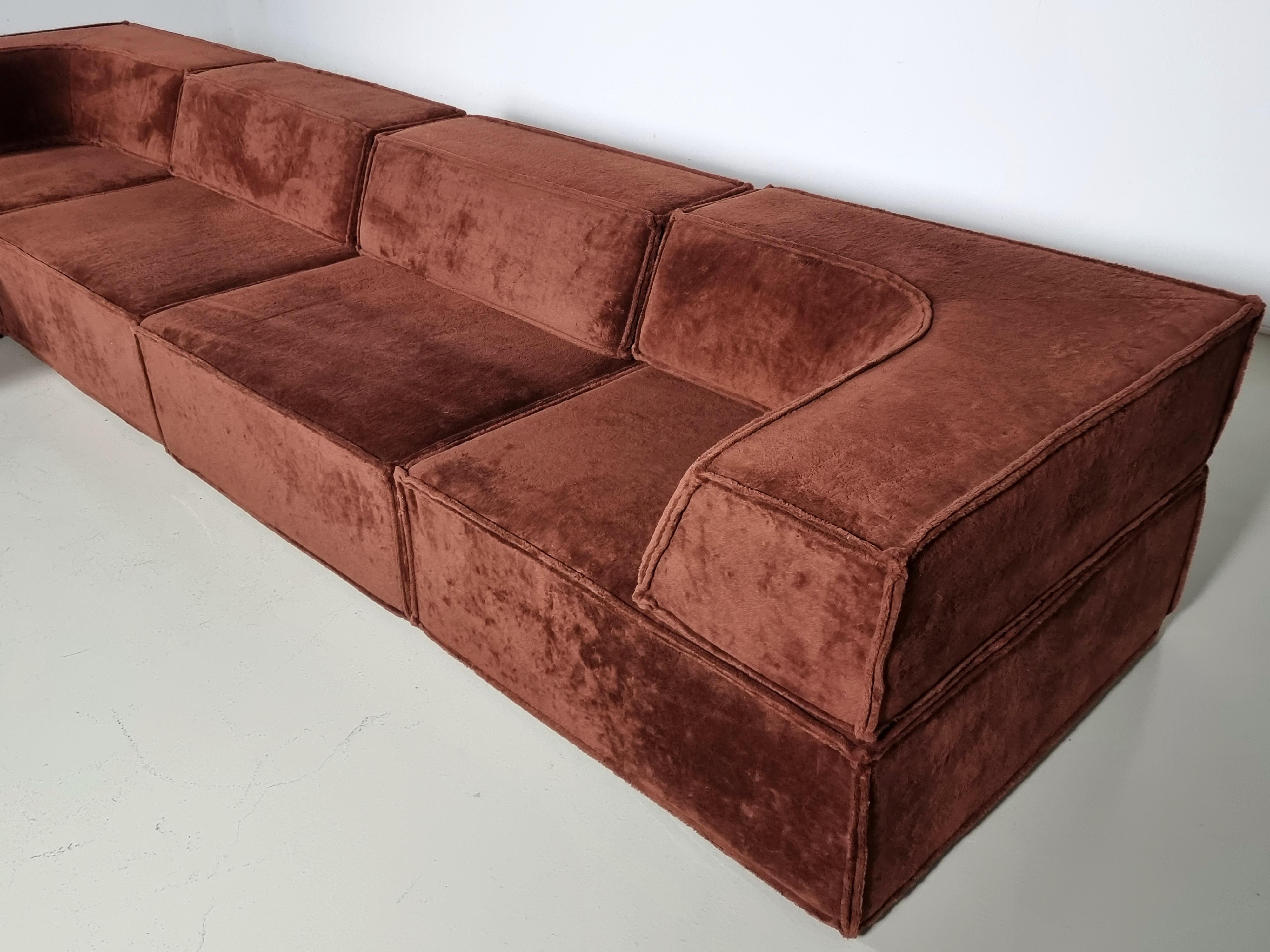 COR Trio Sofa by Team Form Ag in brown original fabric, COR Furniture, Germany 2