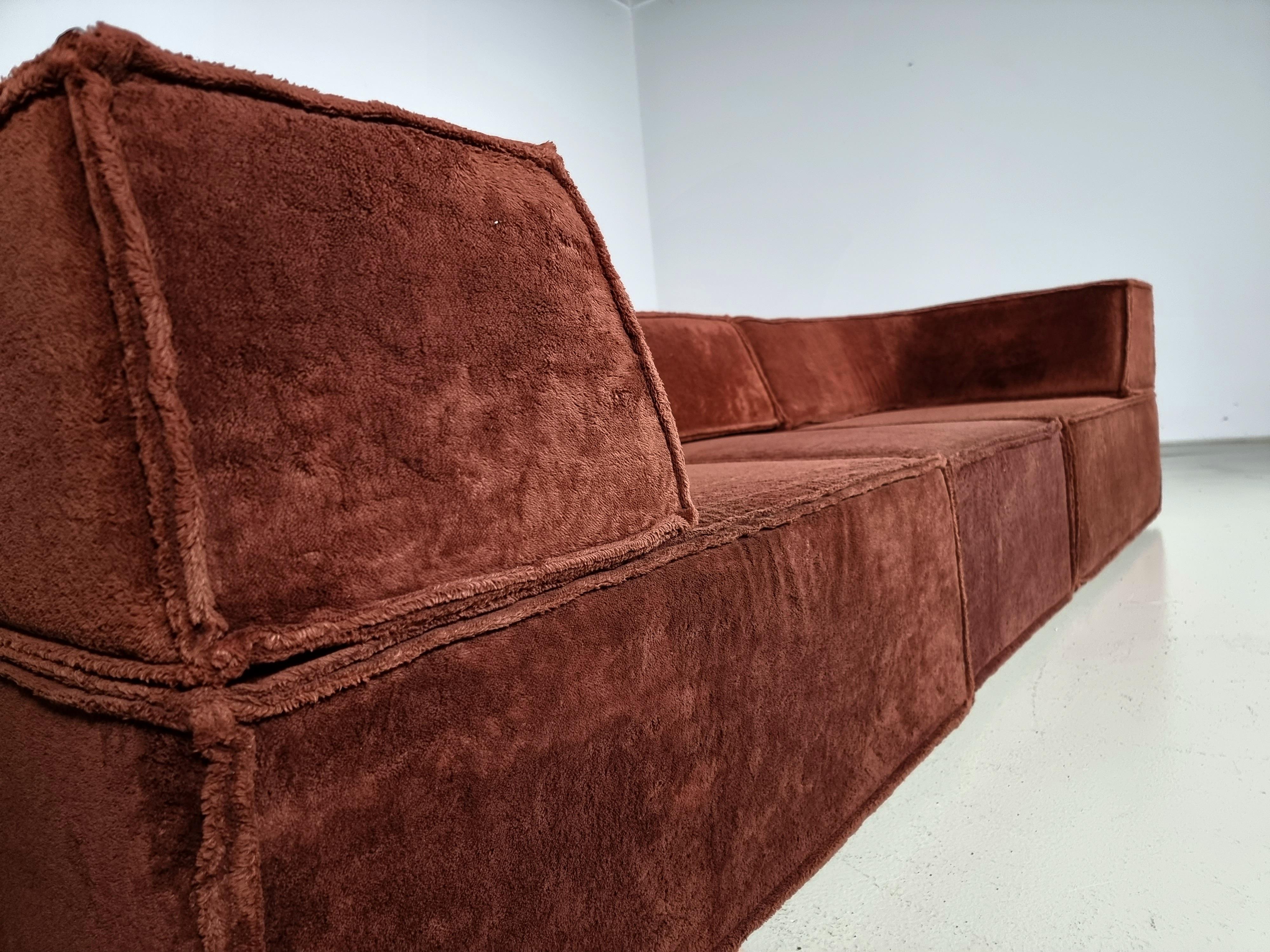 Fabric COR Trio Sofa by Team Form Ag in brown original fabric, COR Furniture, Germany