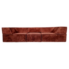 COR Trio Sofa by Team Form Ag in brown original fabric, COR Furniture, Germany