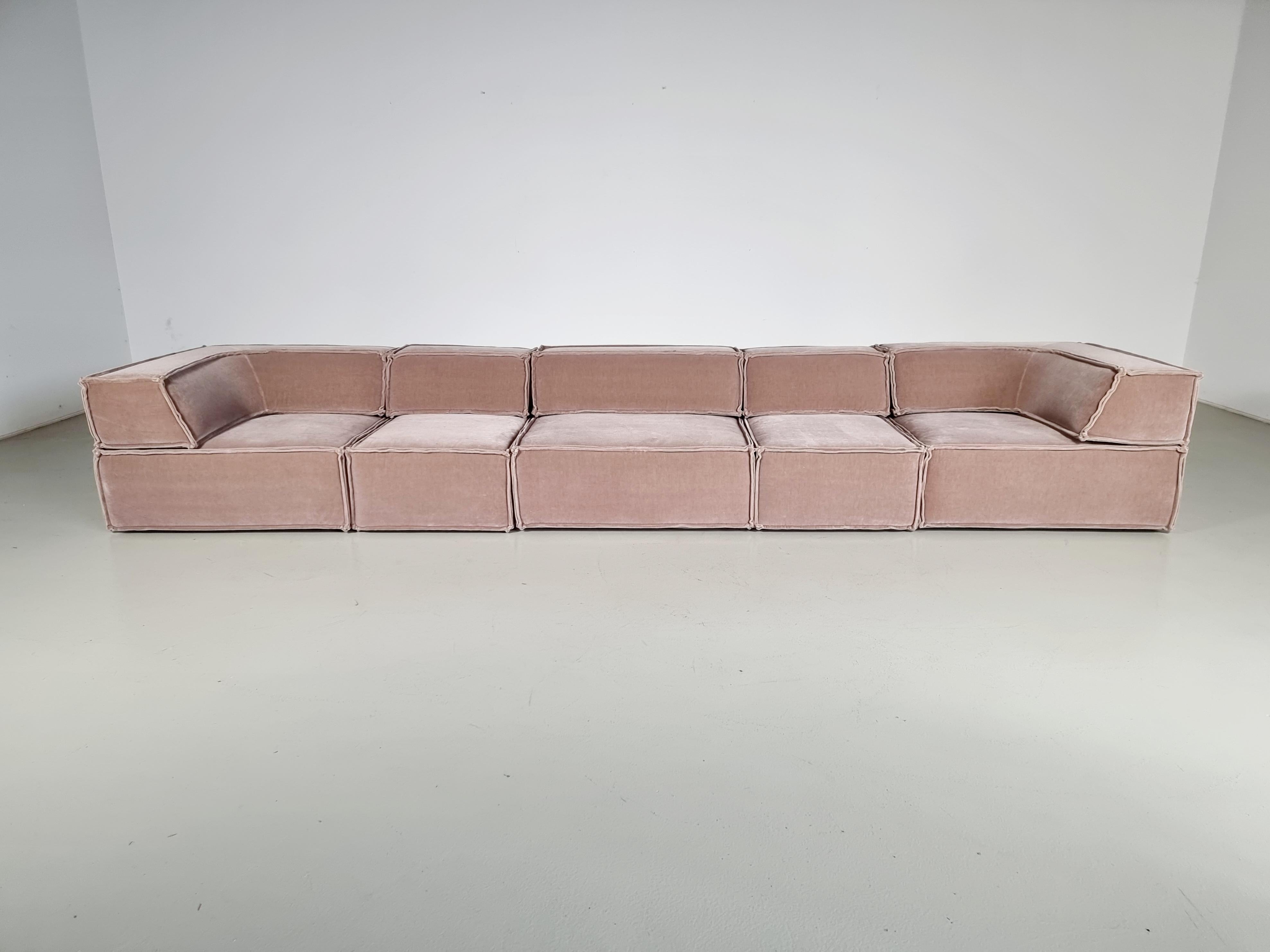 Européen COR Trio Sofa en mohair beige par Team Form AG pour COR Furniture, 1970