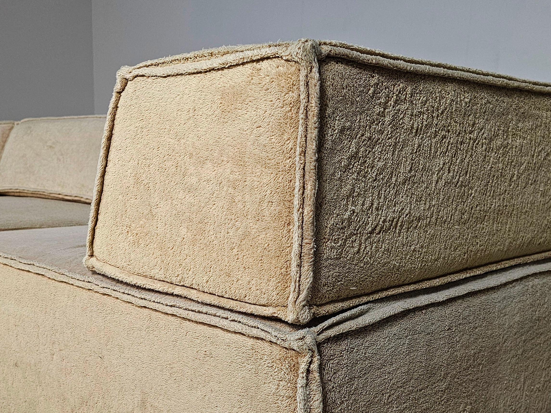 COR Trio Sofa in beigem Teddy-Stoff von Team Form AG für COR Furniture, 1970er Jahre im Angebot 1