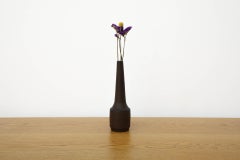 Cor Unum Architectural Ceramic Bud Vase with Earth Toned Glaze