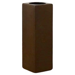 Cor Unum Architectural Ceramic Bud Vase with Earth Toned Glaze
