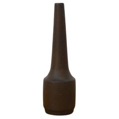 Cor Unum Architectural Ceramic Bud Vase with Earth Toned Glaze